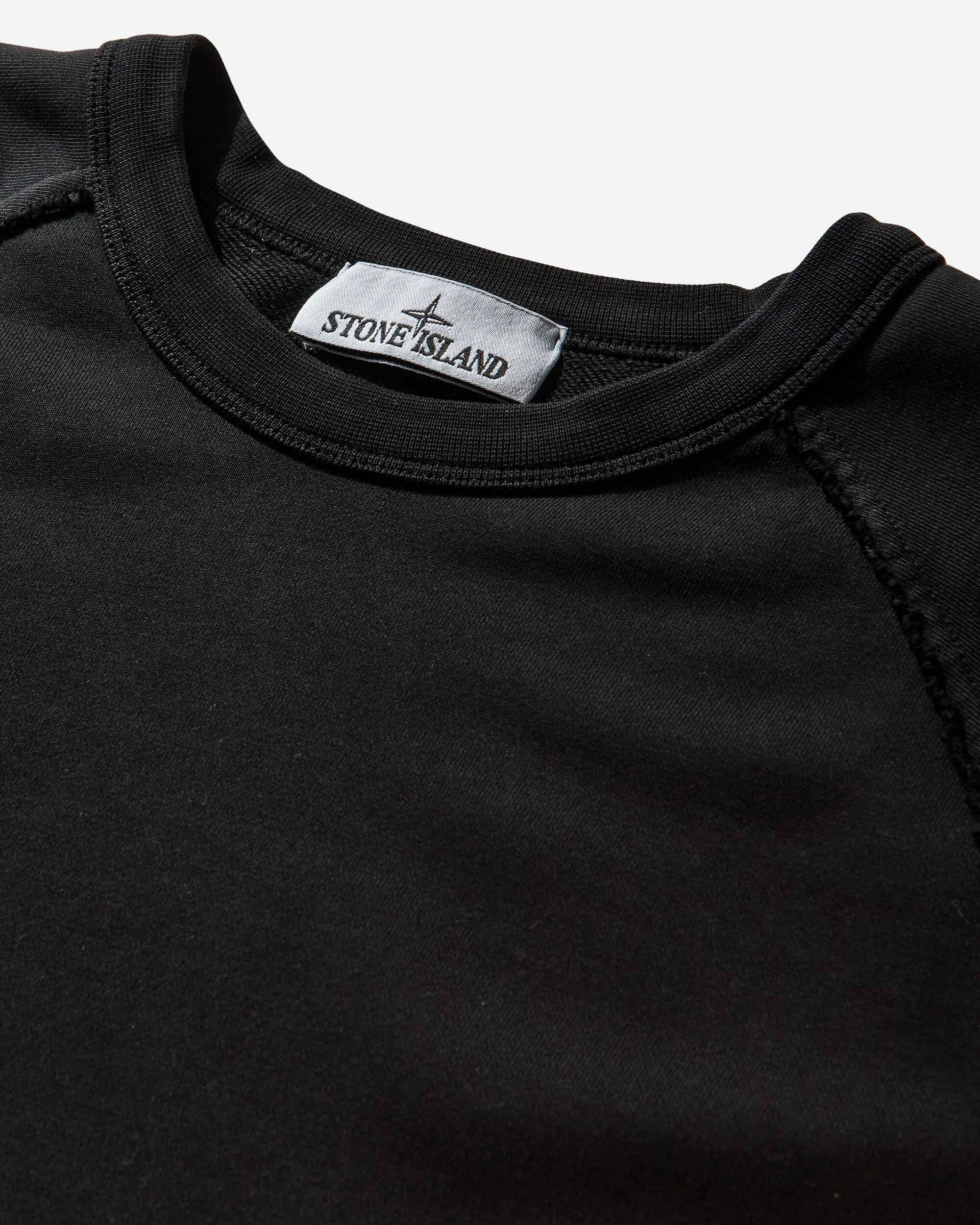 Men's Organic Cotton Fleece Oversized Crewneck Sweatshirt Black - Image 4