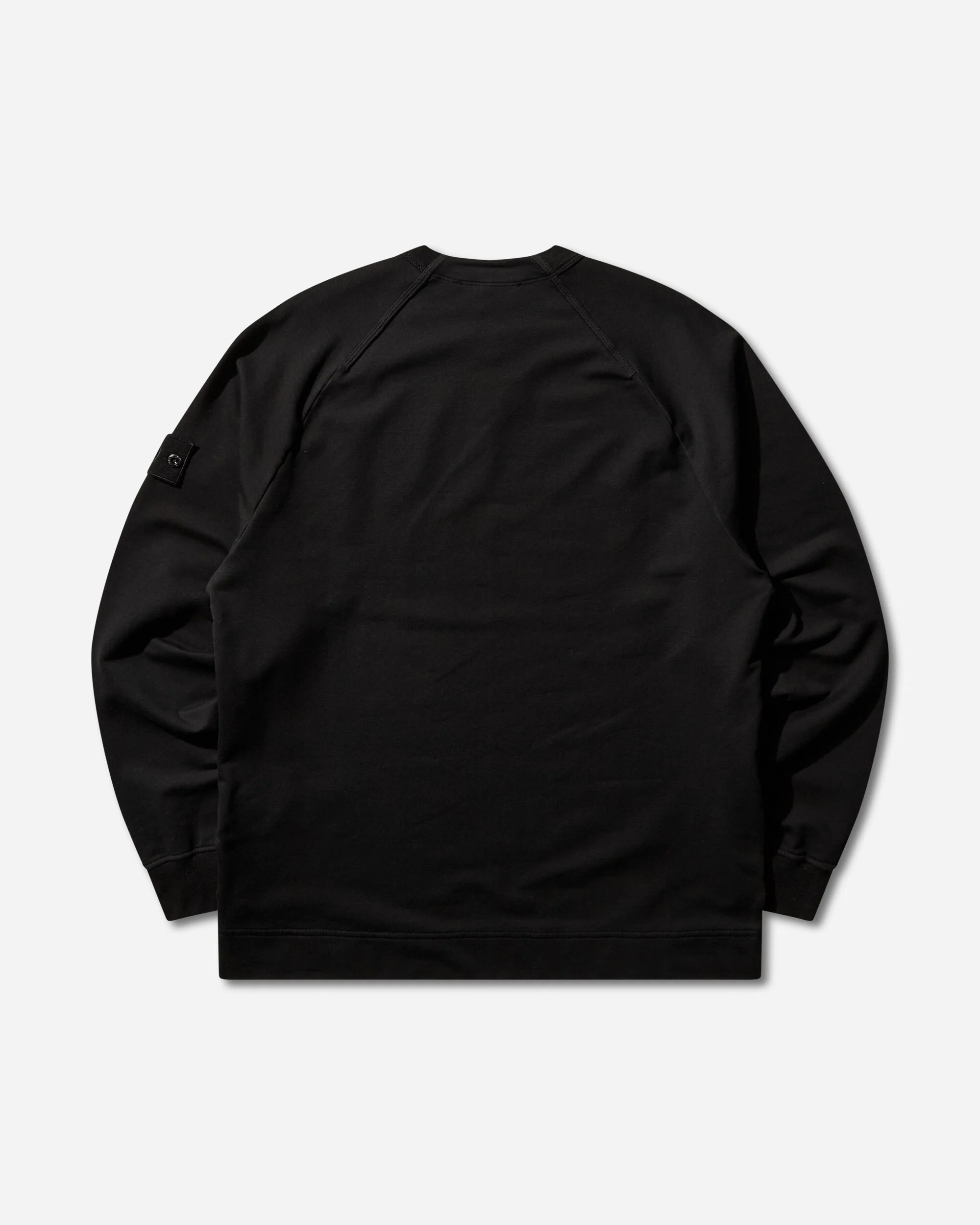 Men's Ghost Cotton Stretch Fleece Crewneck Sweatshirt Black - Image 2