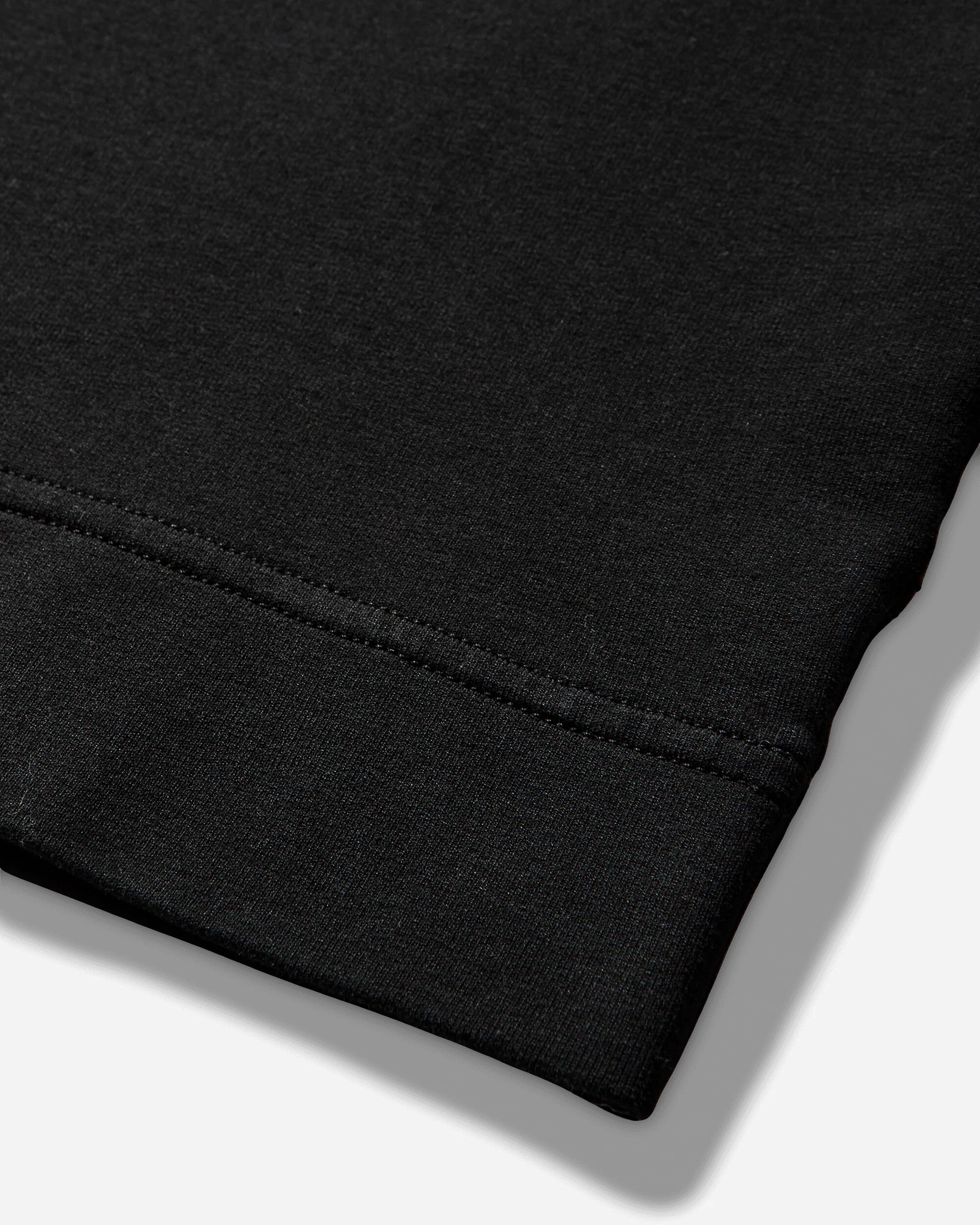 Men's Ghost Cotton Stretch Fleece Crewneck Sweatshirt Black - Image 4