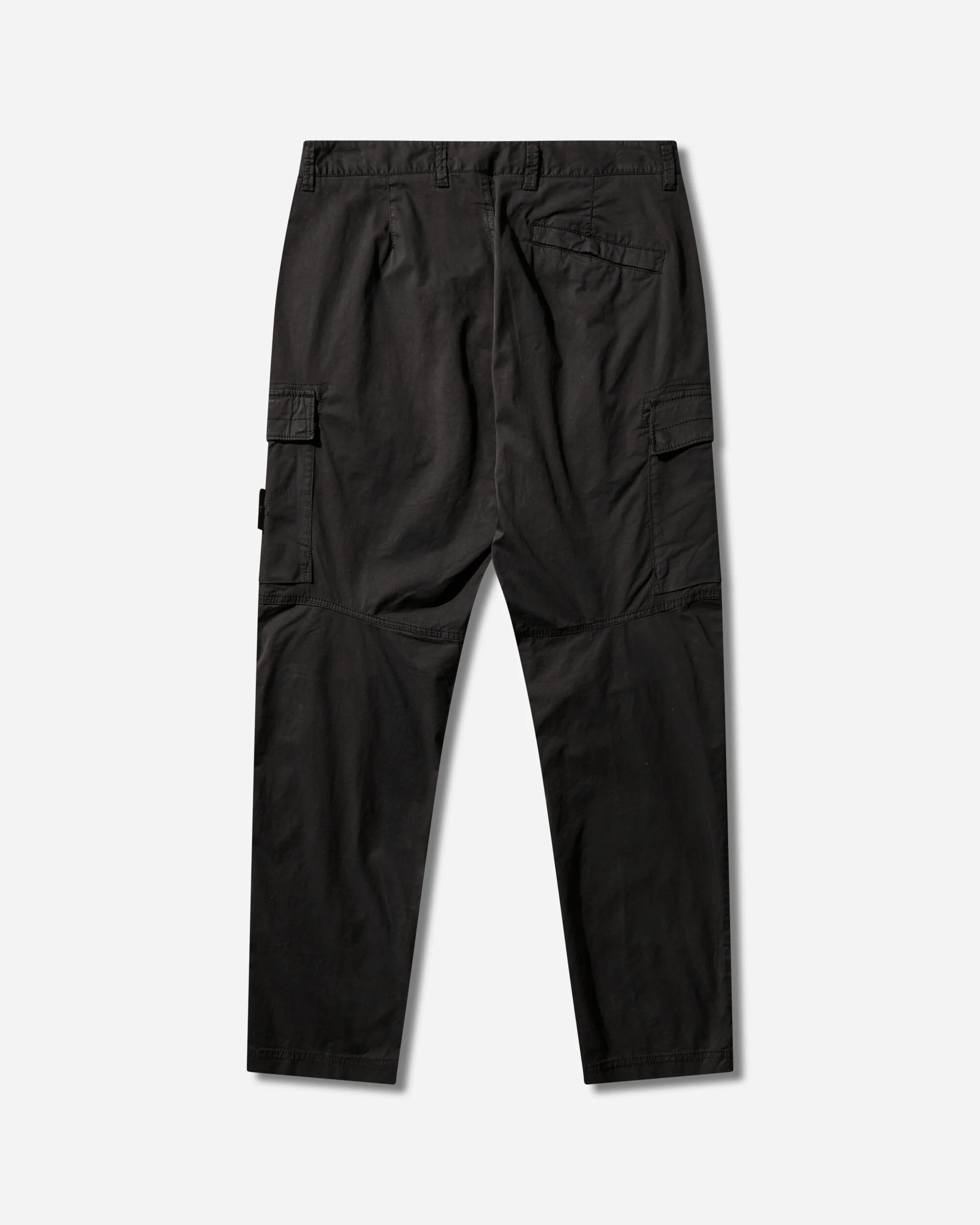 Men's Stretch Organic Cotton Twill Cargo Pants Black - Image 2