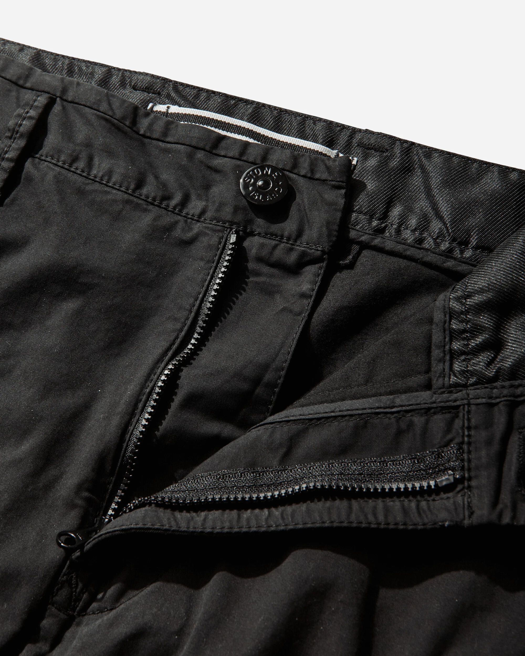 Men's Stretch Organic Cotton Twill Cargo Pants Black - Image 4