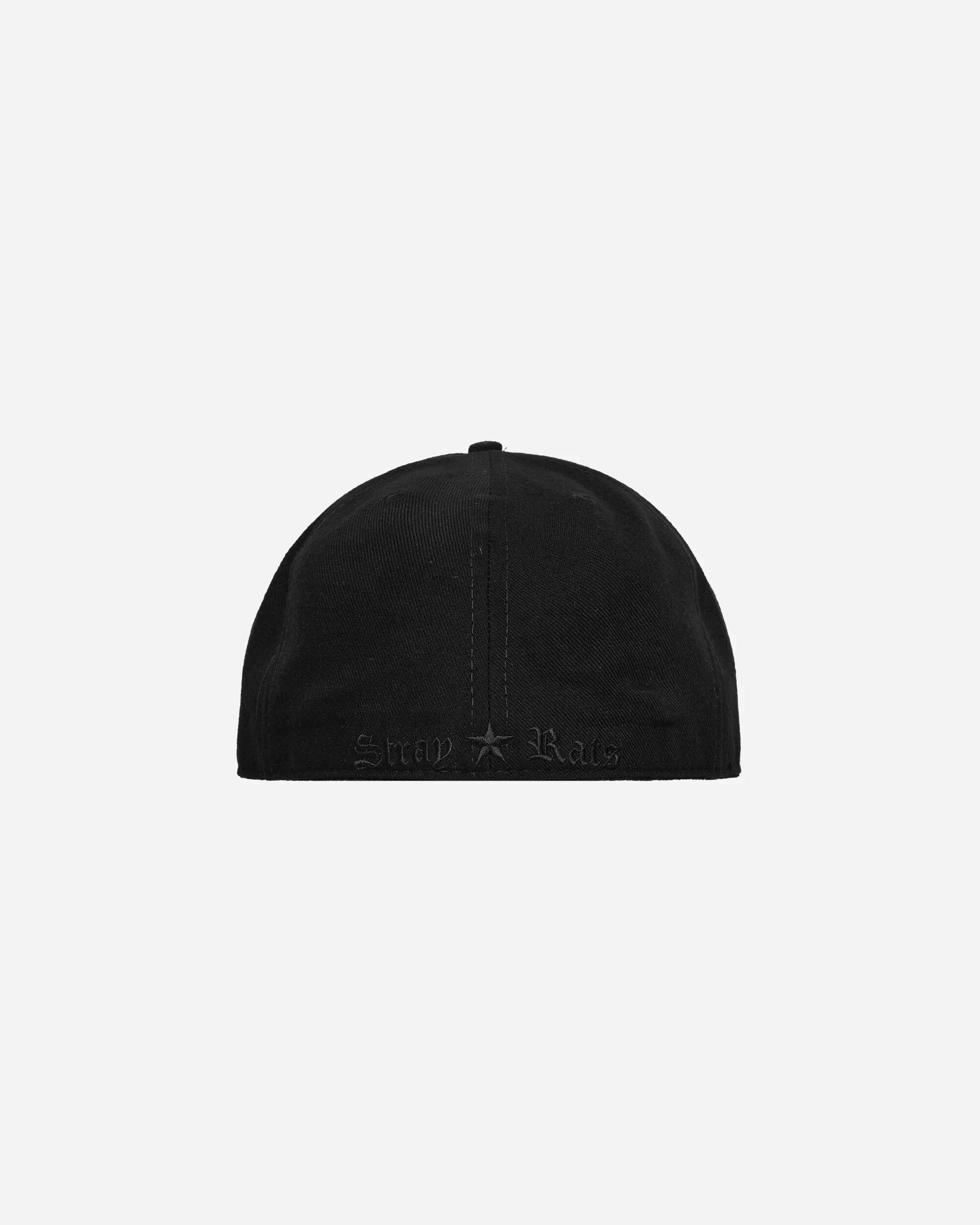 Rat Logo Fitted Hat Black - Image 4