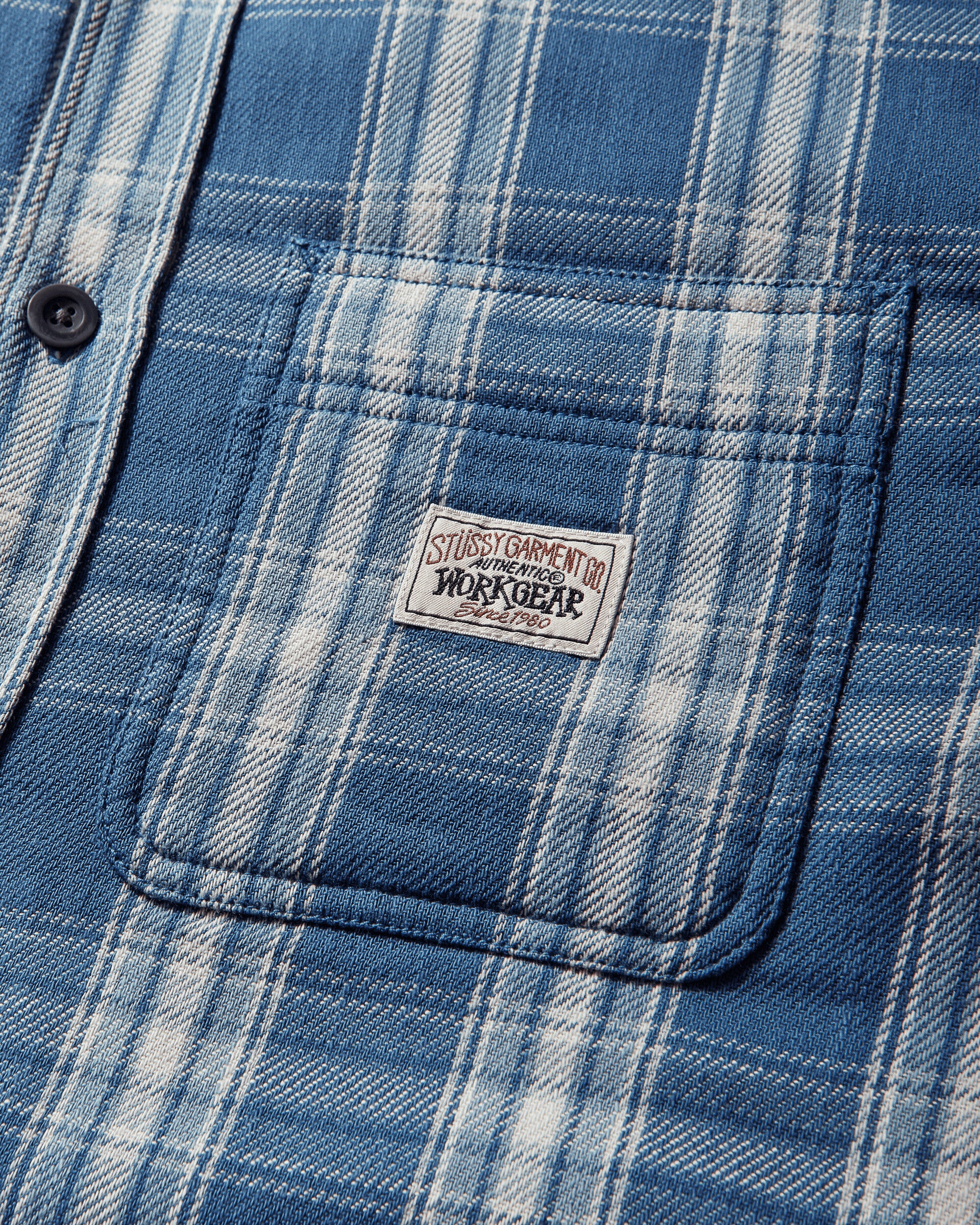 Lau Plaid Shirt Jacket Blue - Image 3