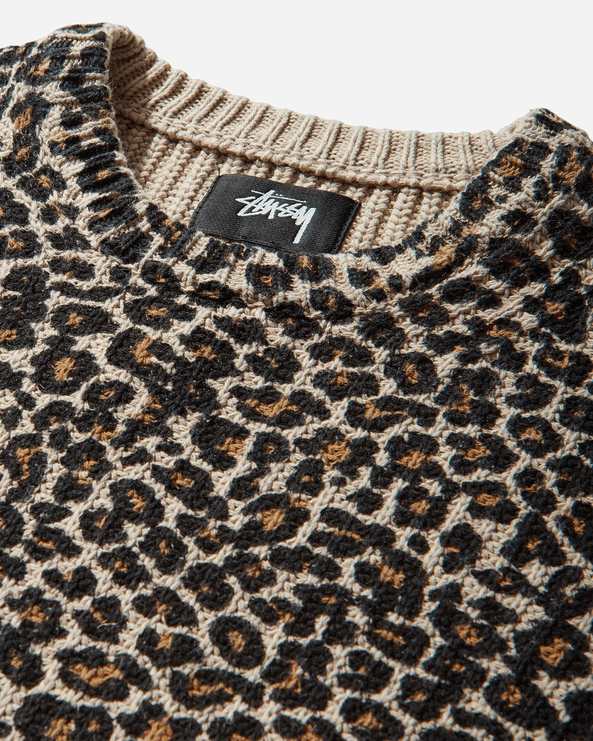 Leopard Sweater Beige - Image 3