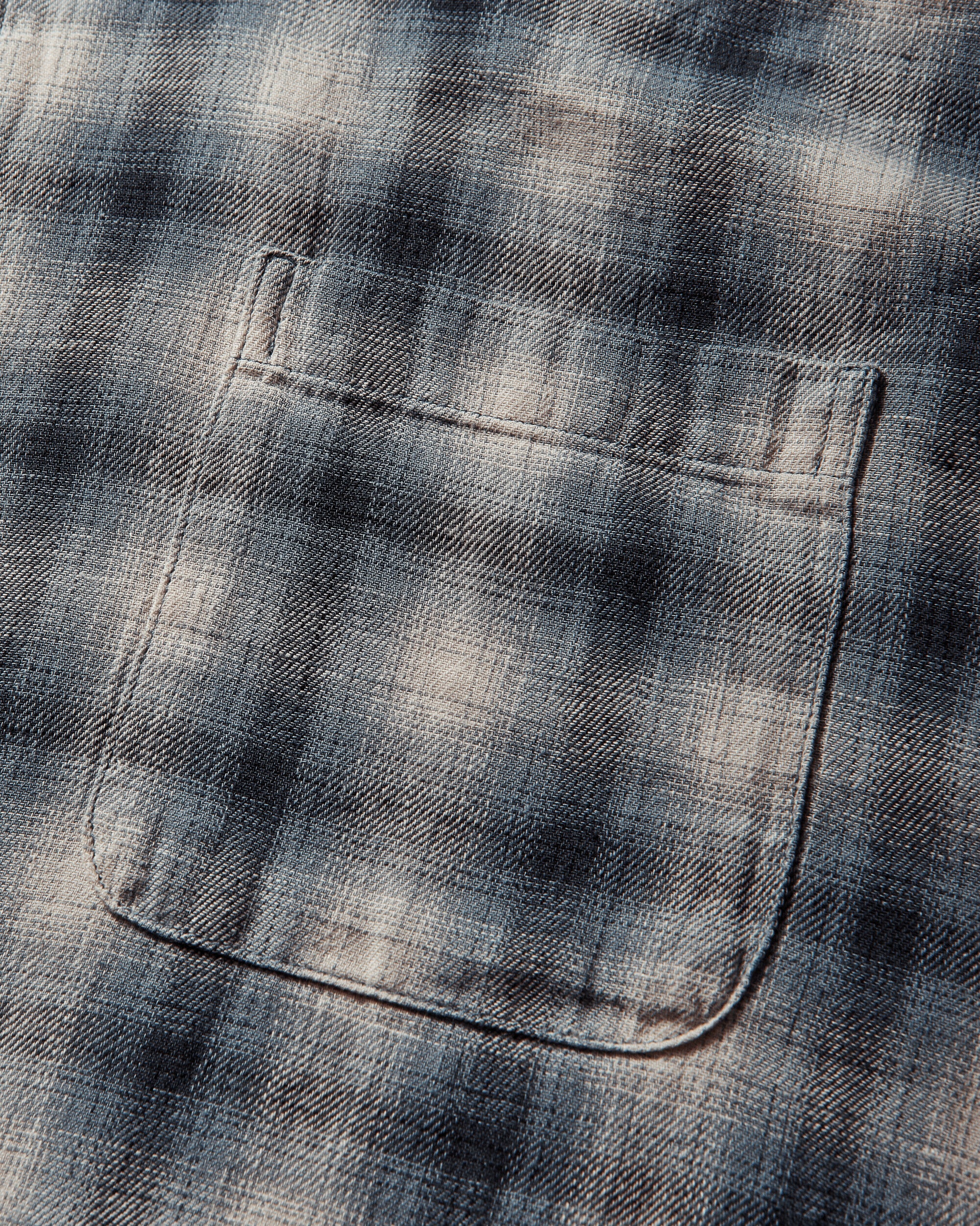 Liam Shortsleeve Plaid Shirt Blue - Image 3