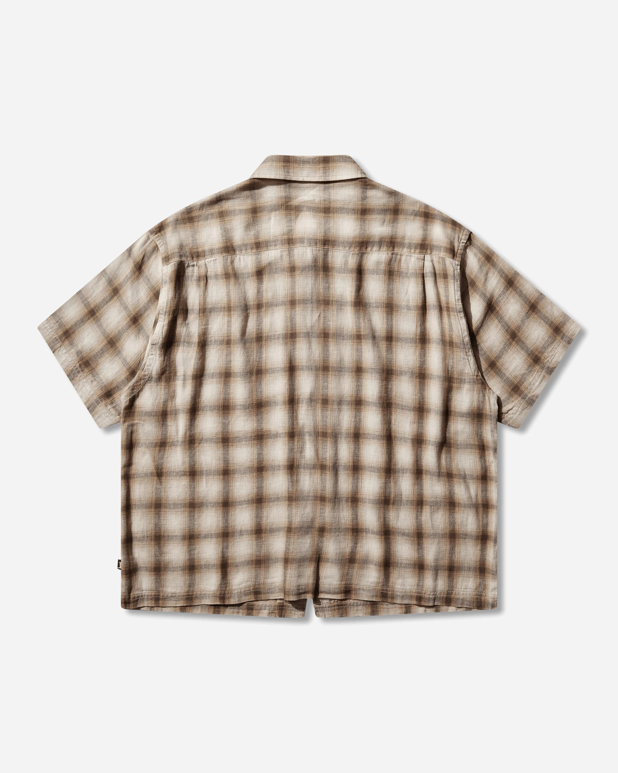 Liam Shortsleeve Plaid Shirt Brown - Image 2
