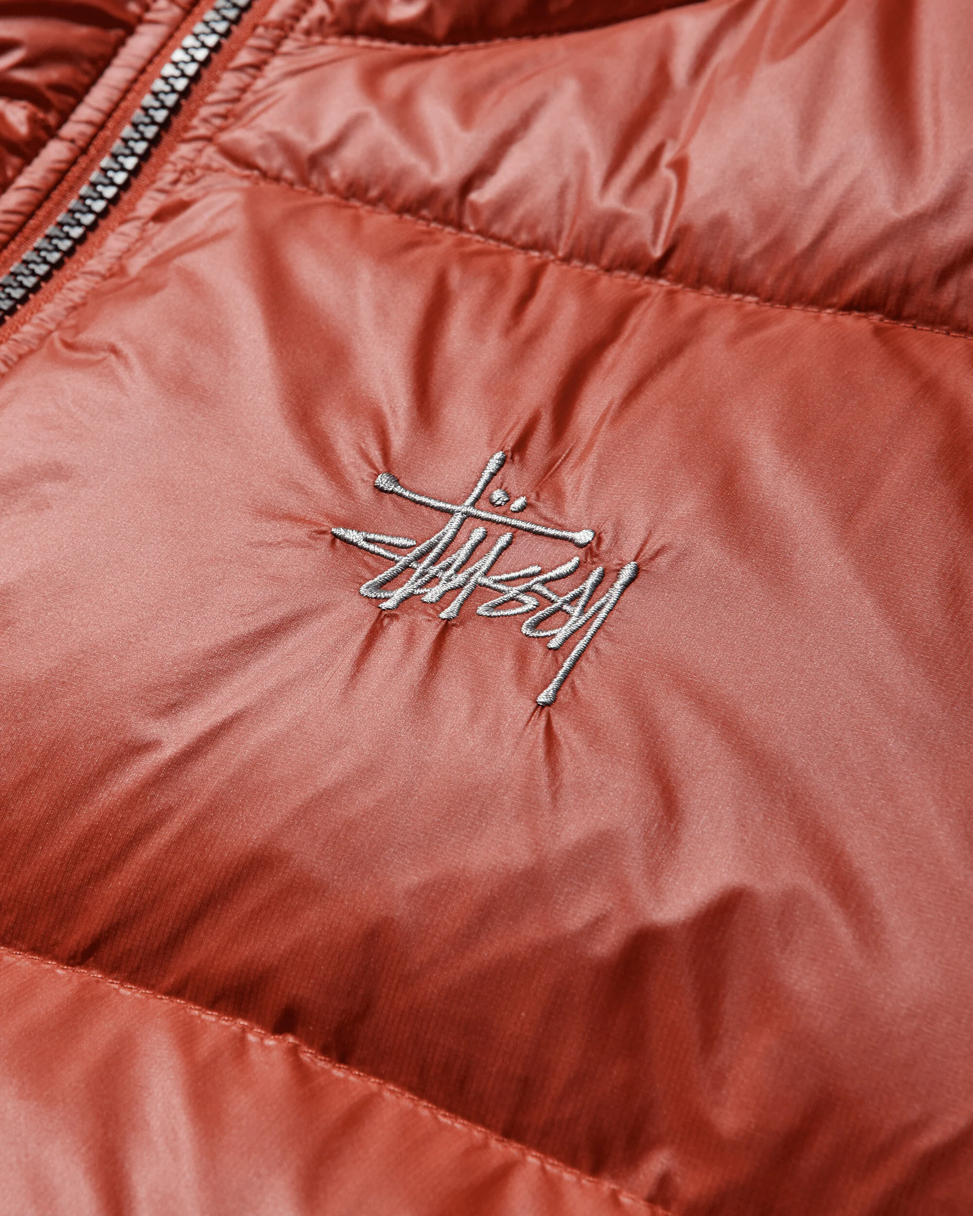 Micro Ripstop Down Jacket Red - Image 4