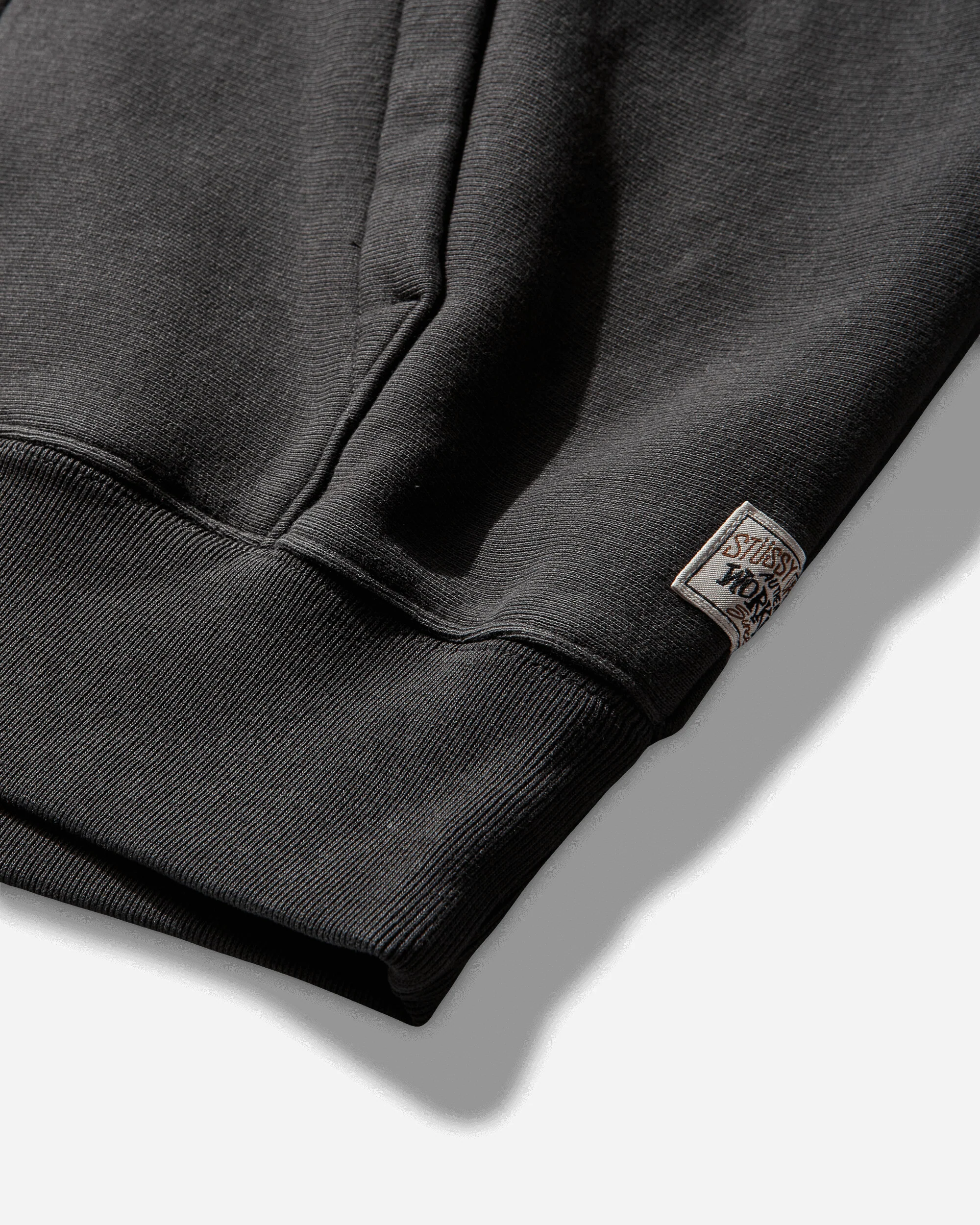 Relaxed Zip Hoodie Washed Black - Image 3
