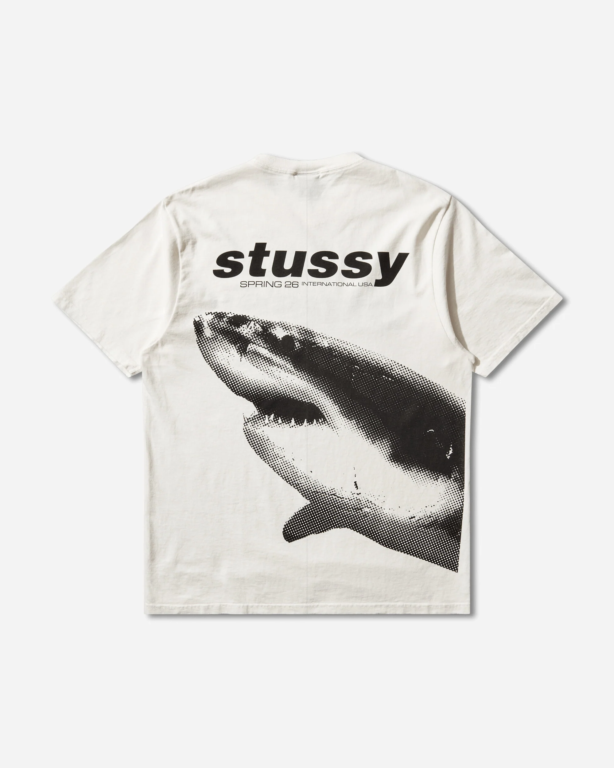 Shark Pigment Dyed T-Shirt Natural - Image 2