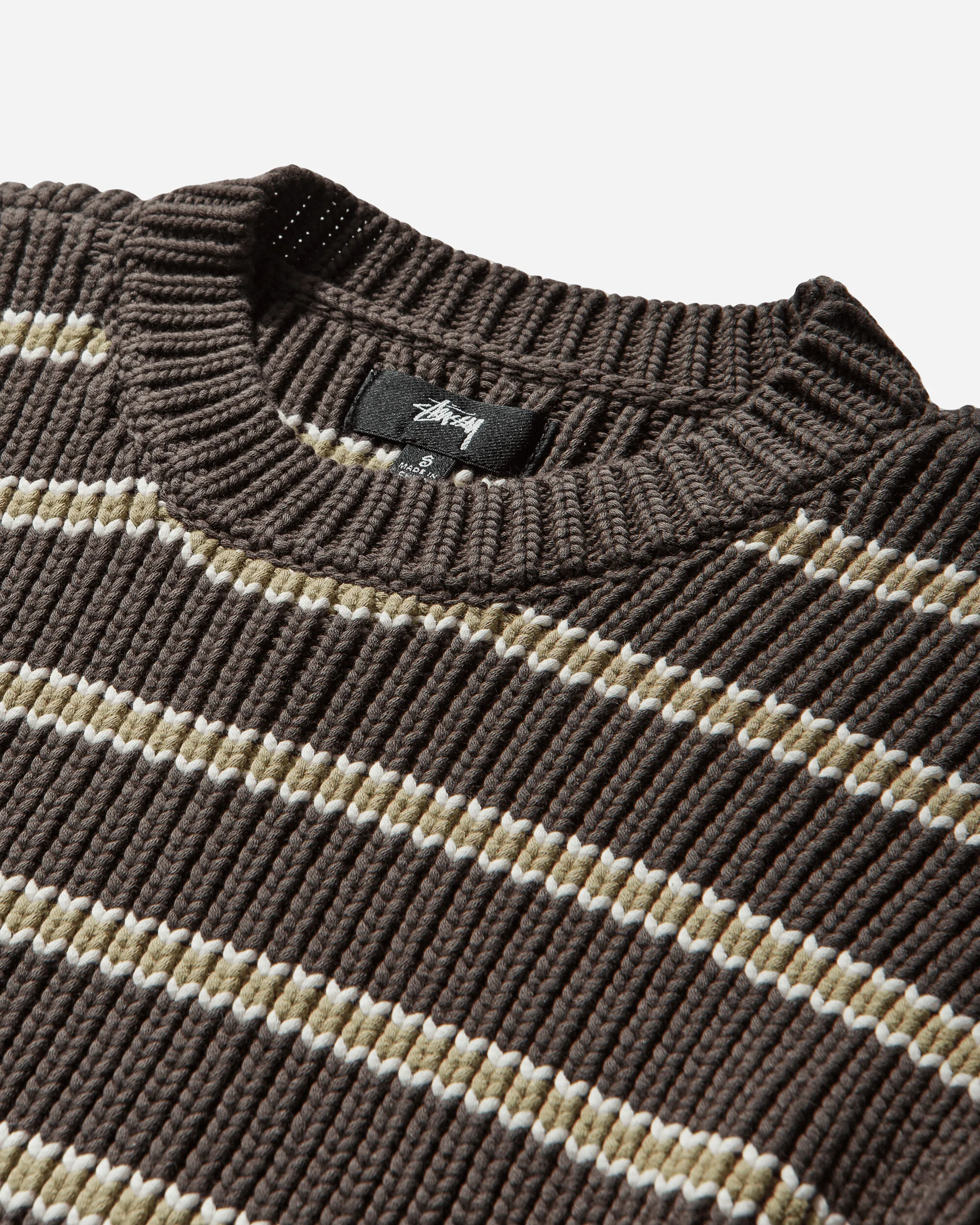 Stripe Crewneck Sweater Forest - Image 4