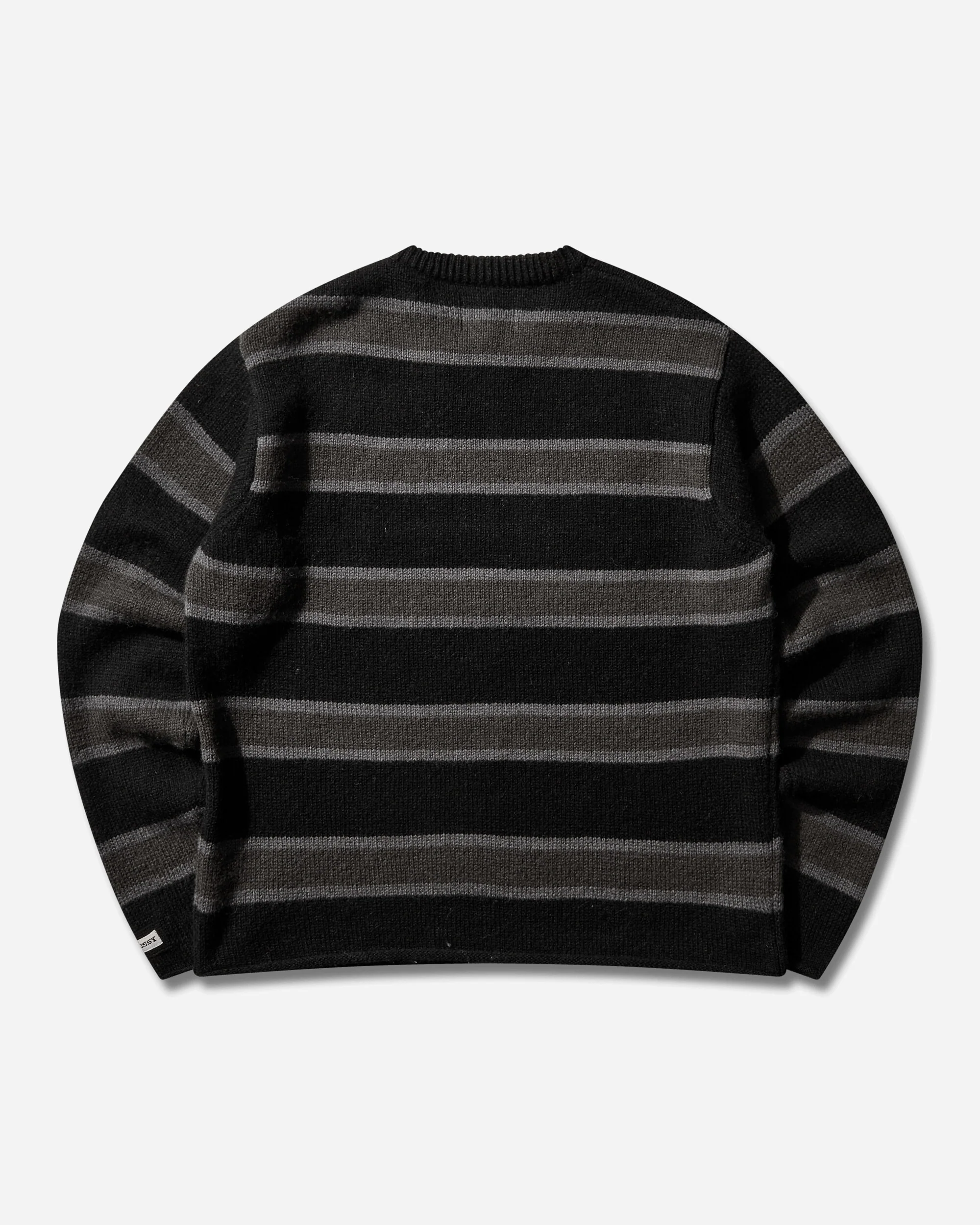 Striped Wool Sweater Black - Image 2