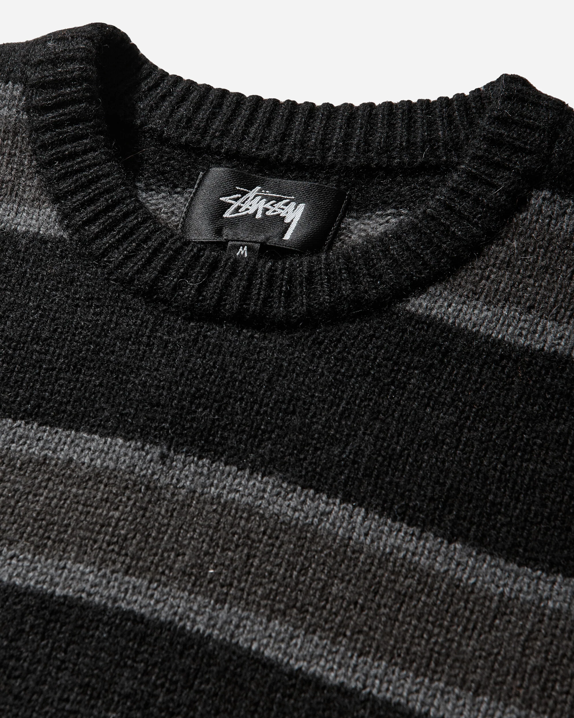 Striped Wool Sweater Black - Image 3