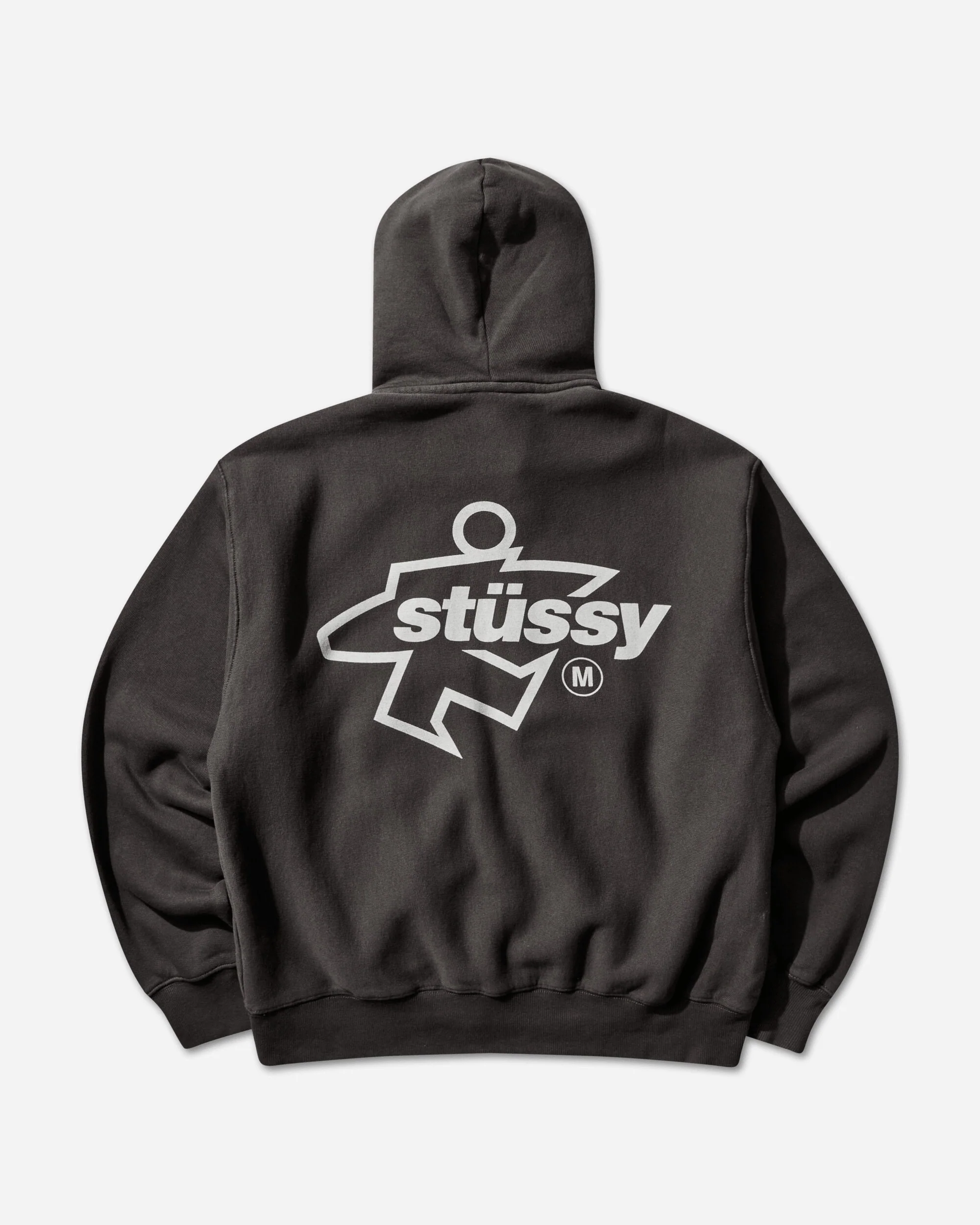 Surf Size Garment Dyed Zip Hoodie Faded Black - Image 2