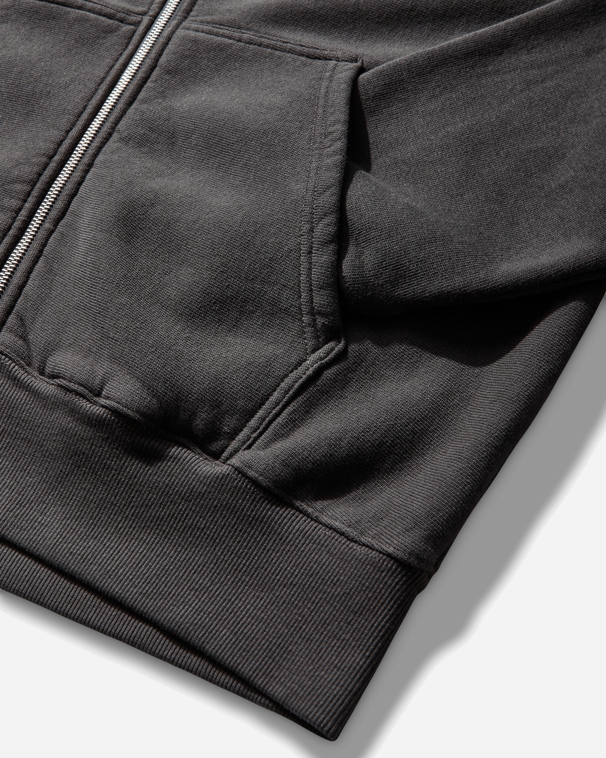 Surf Size Garment Dyed Zip Hoodie Faded Black - Image 4
