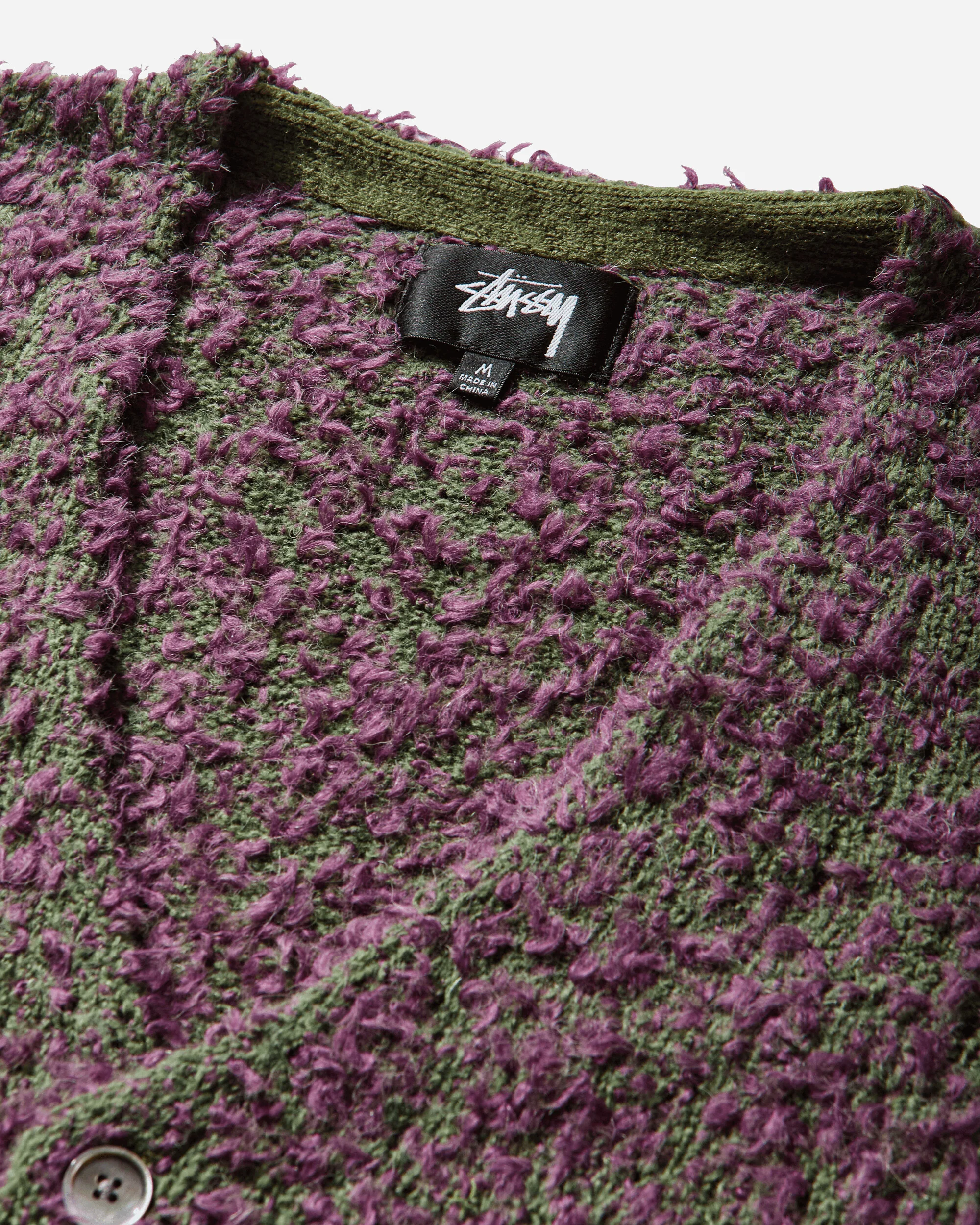 Textured Cardigan Purple / Green - Image 3