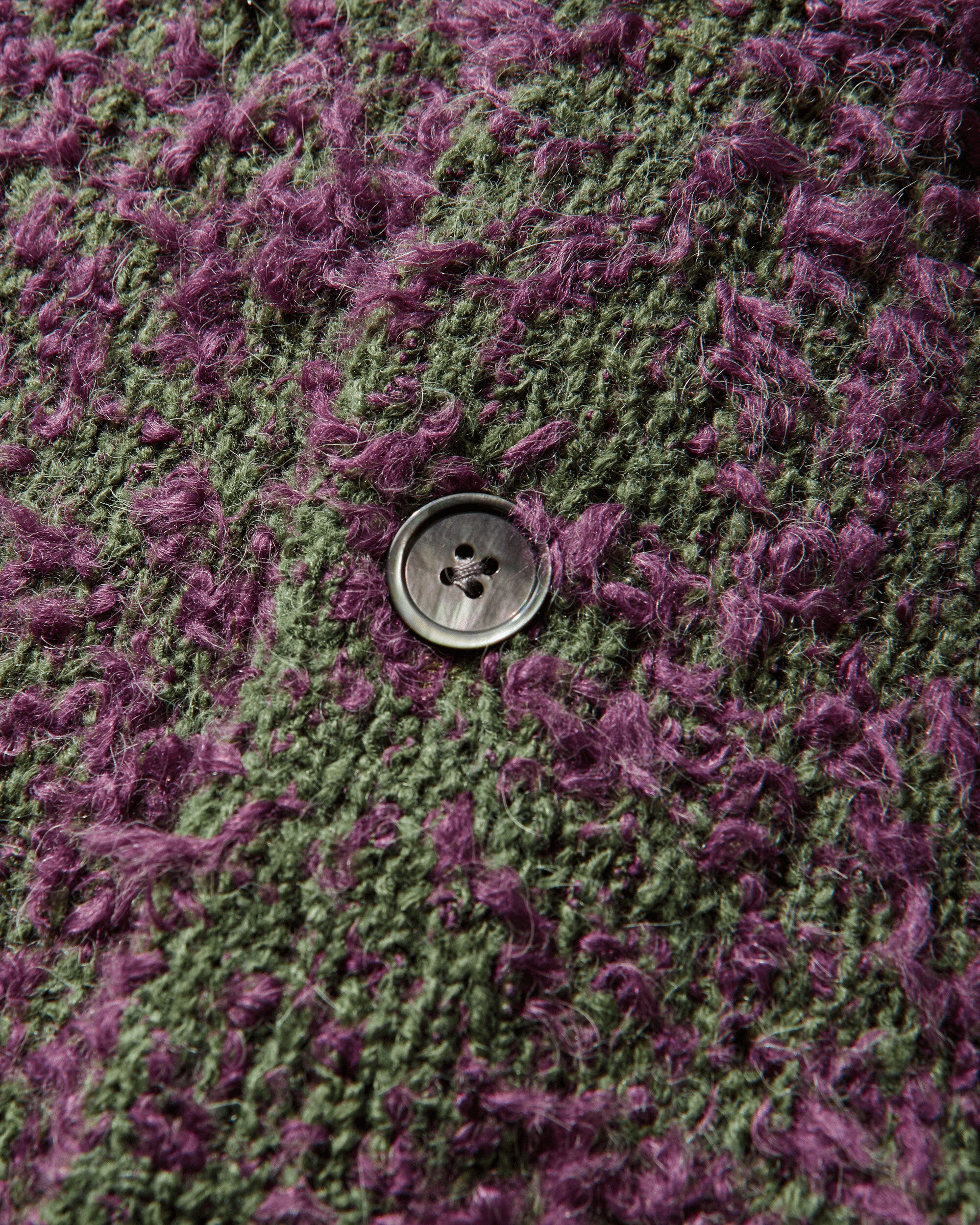 Textured Cardigan Purple / Green - Image 4