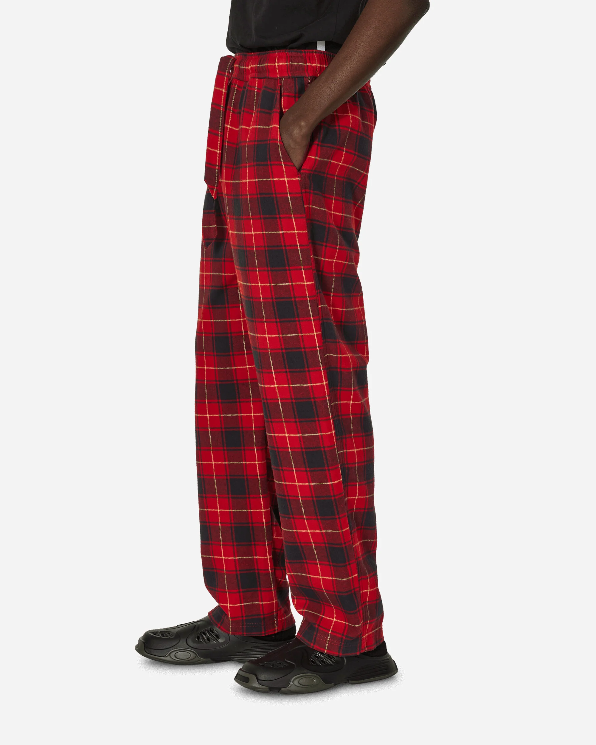 Flannel Plaid Pijamas Pants Red - Image 2