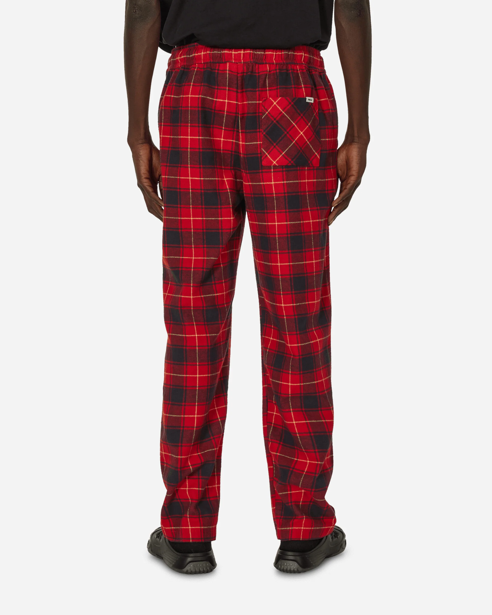Flannel Plaid Pijamas Pants Red - Image 3