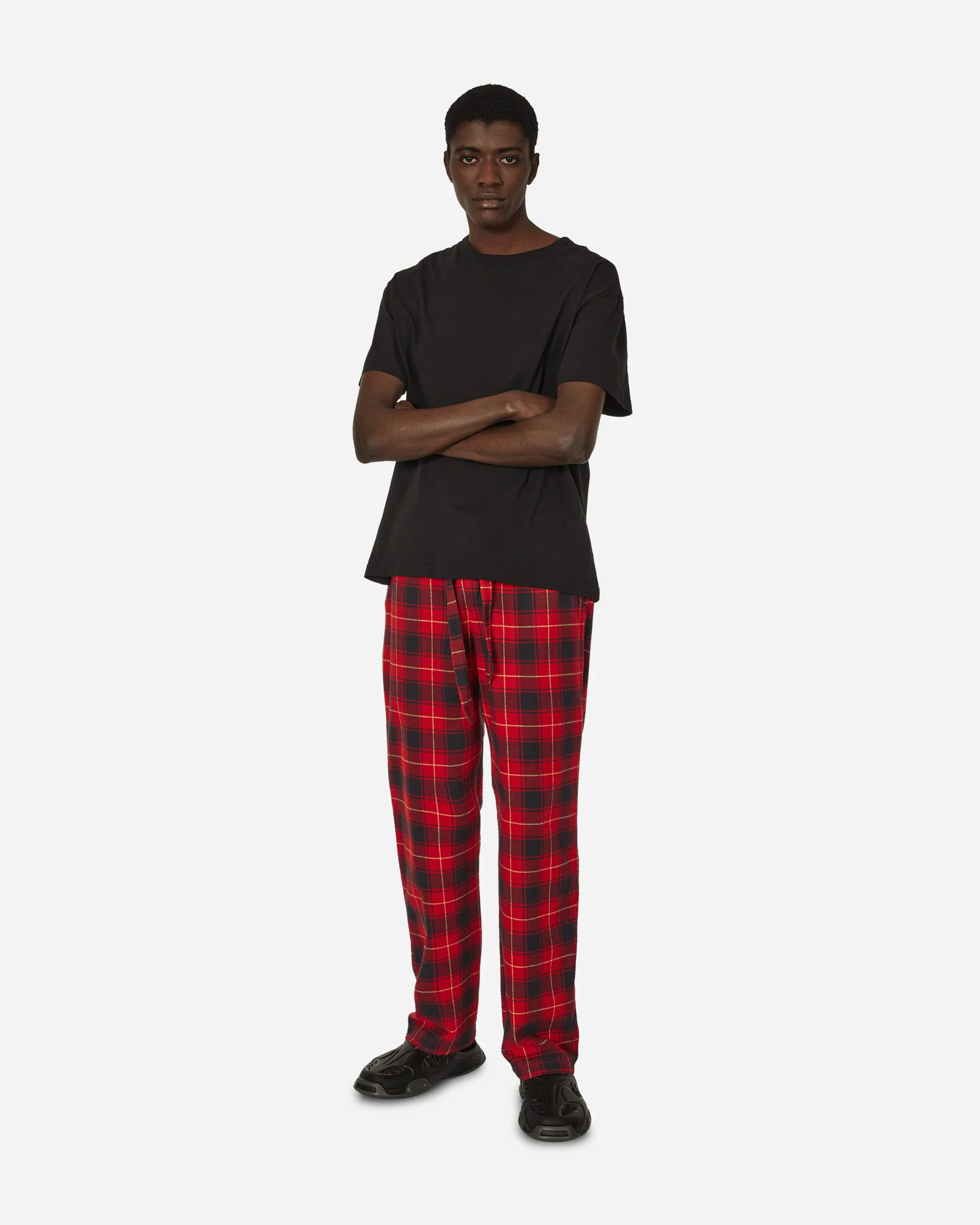 Flannel Plaid Pijamas Pants Red - Image 4