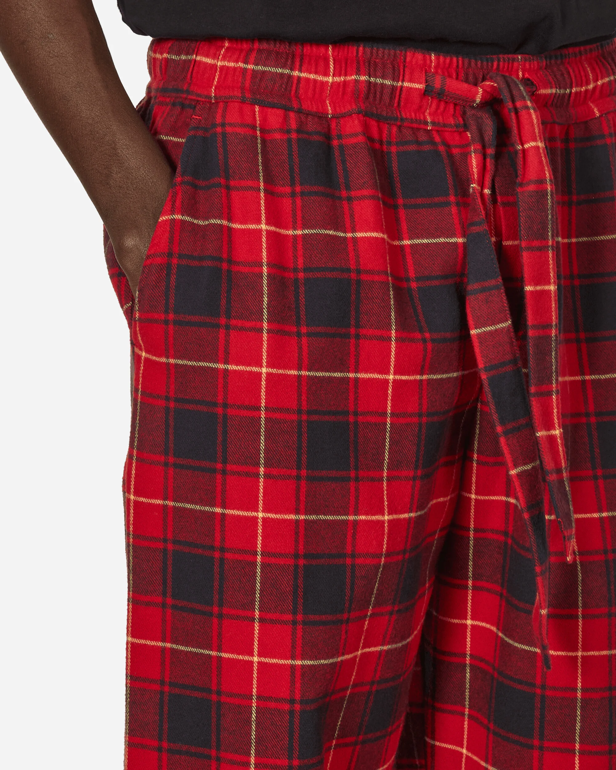 Flannel Plaid Pijamas Pants Red - Image 5