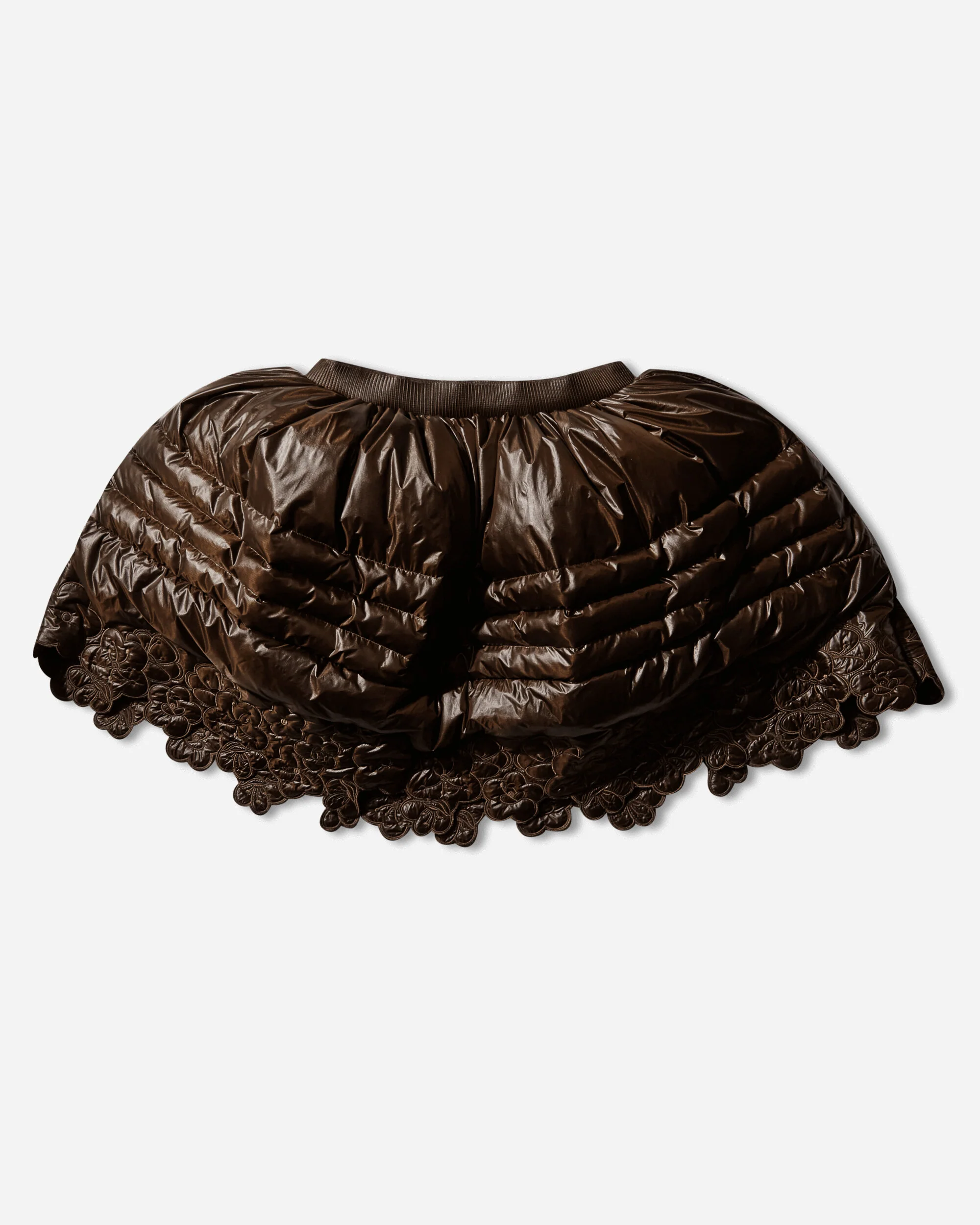 Women's Cecilie Bahnsen Elena Down Skirt Soil Brown - Image 2