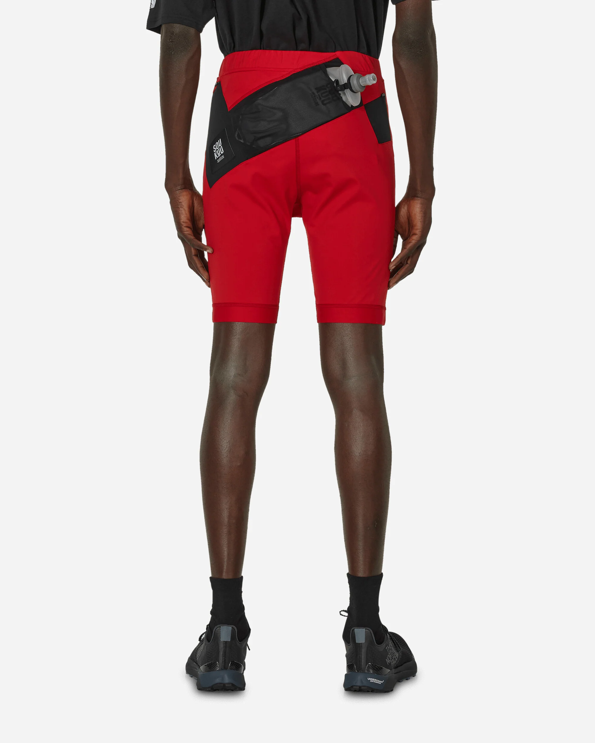 UNDERCOVER Soukuu Trail Run Utility Shorts Tights Chili Pepper Red - Image 3