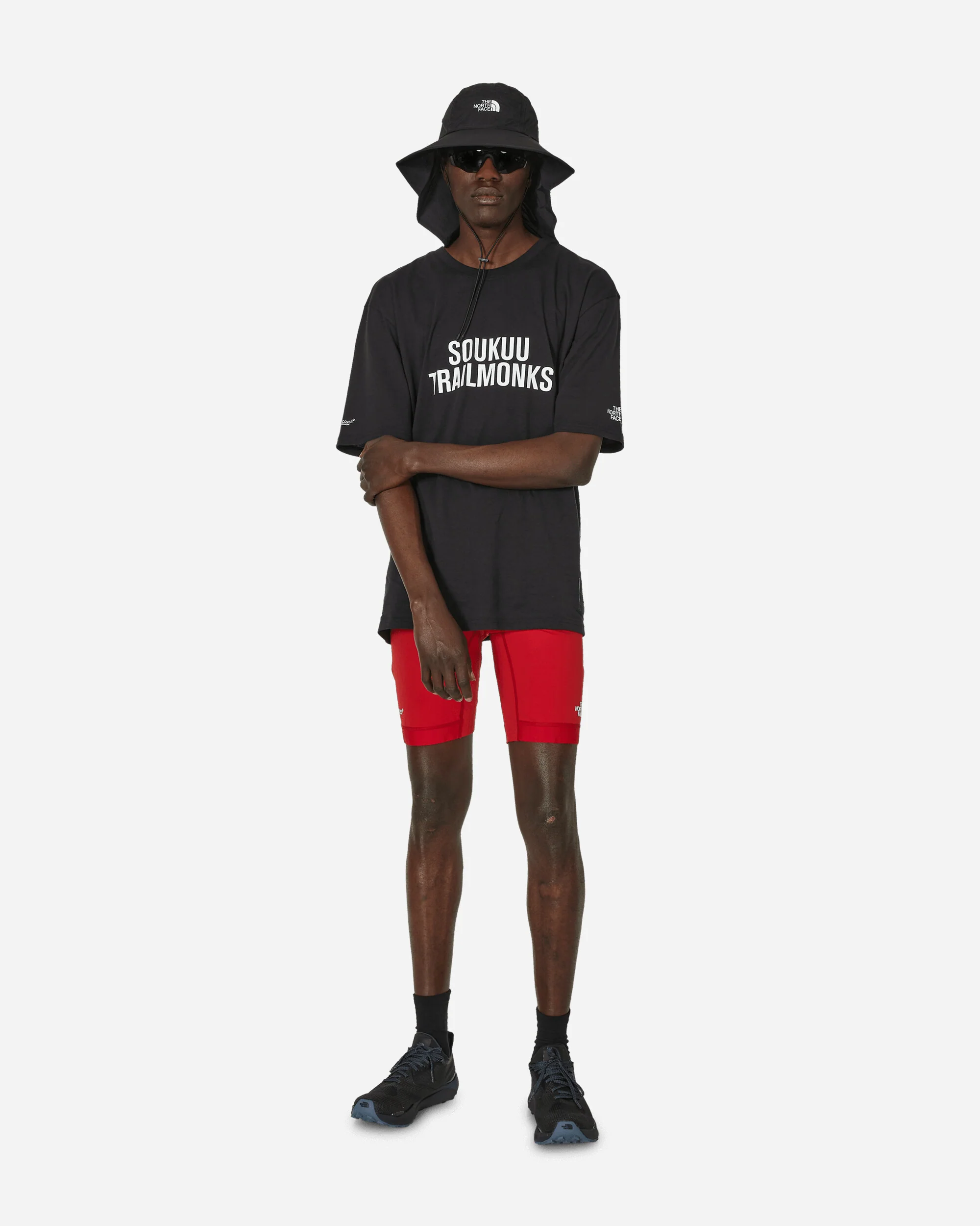 UNDERCOVER Soukuu Trail Run Utility Shorts Tights Chili Pepper Red - Image 4