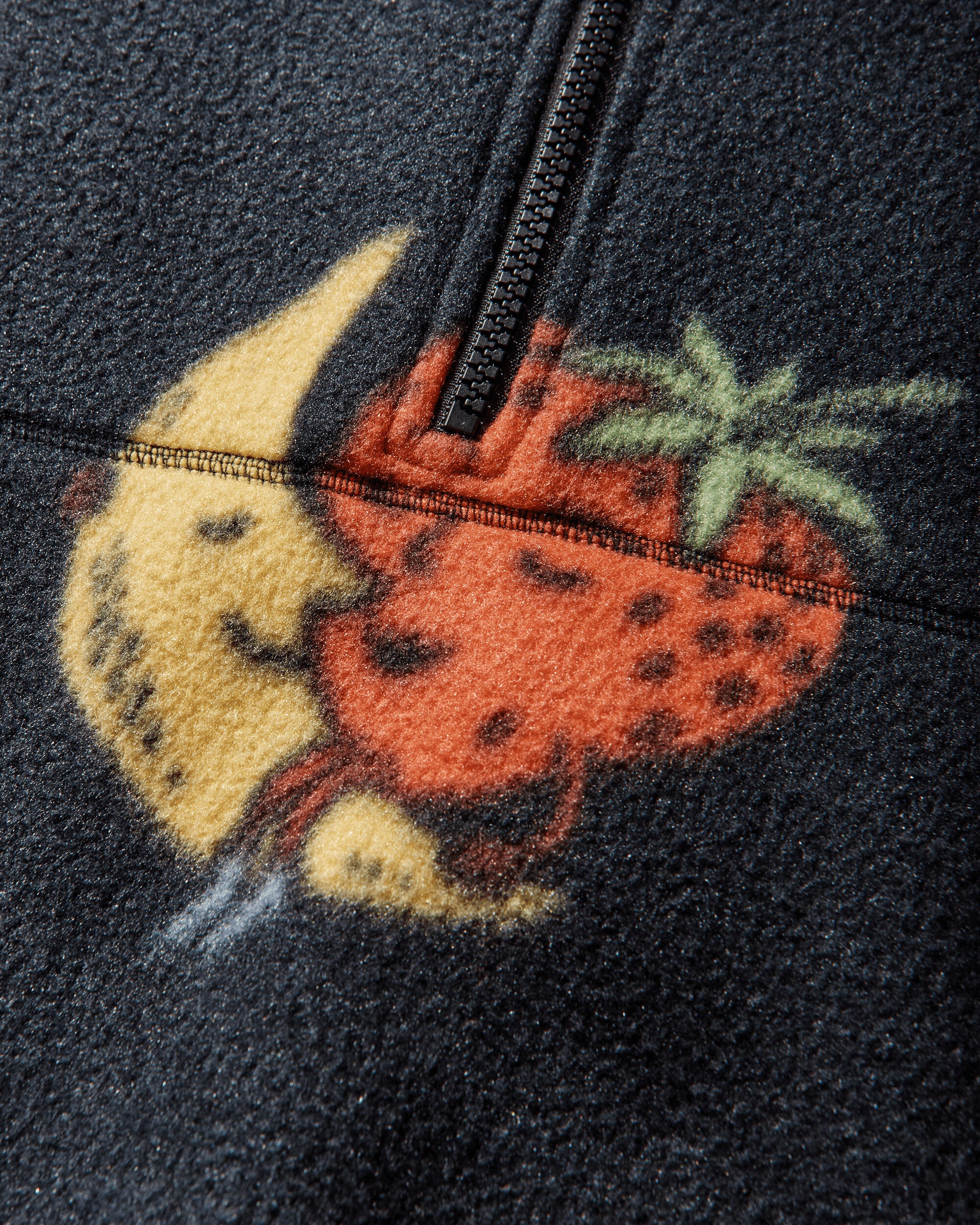 Sky High Farm Goods Sherpa Fleece Black / Strawberry Moon Print - Image 4