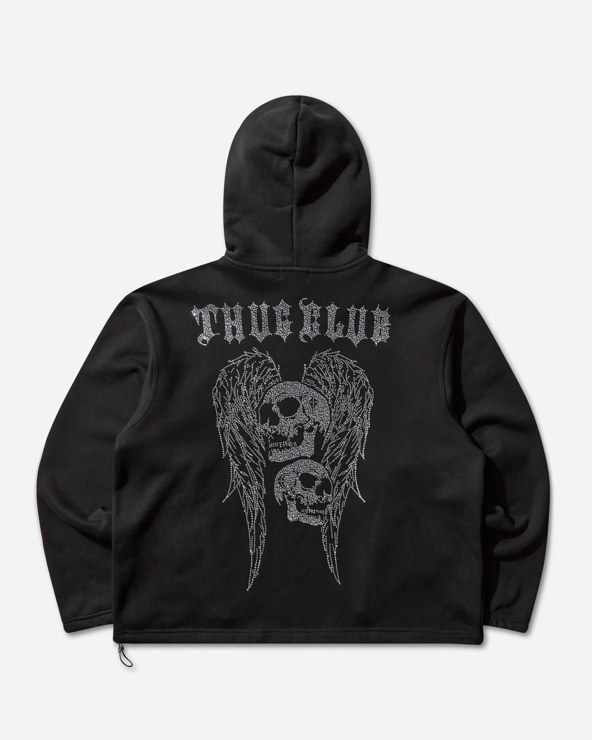 TC Angels Crystal Embellished Hoodie Black - Image 2