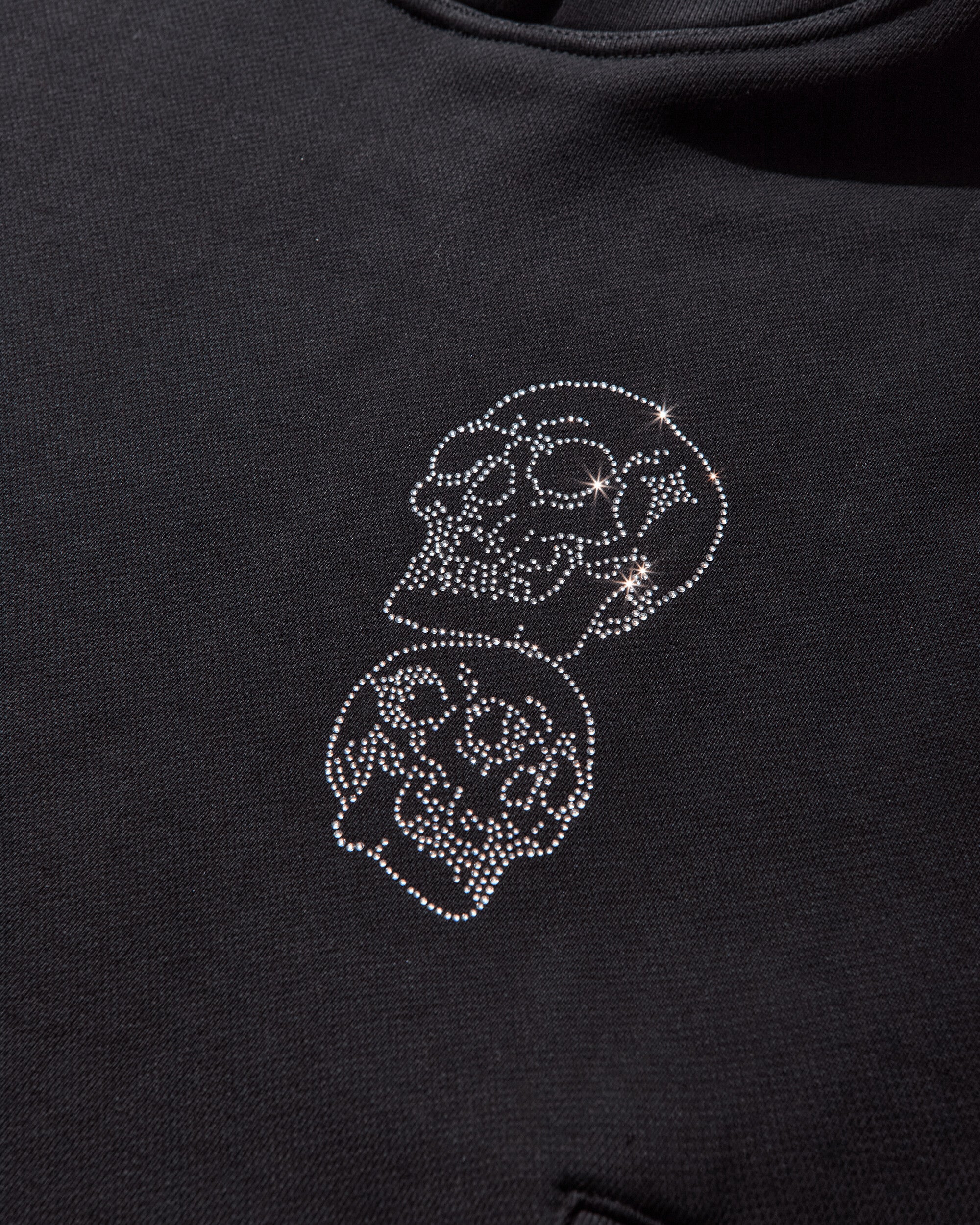 TC Angels Crystal Embellished Hoodie Black - Image 4