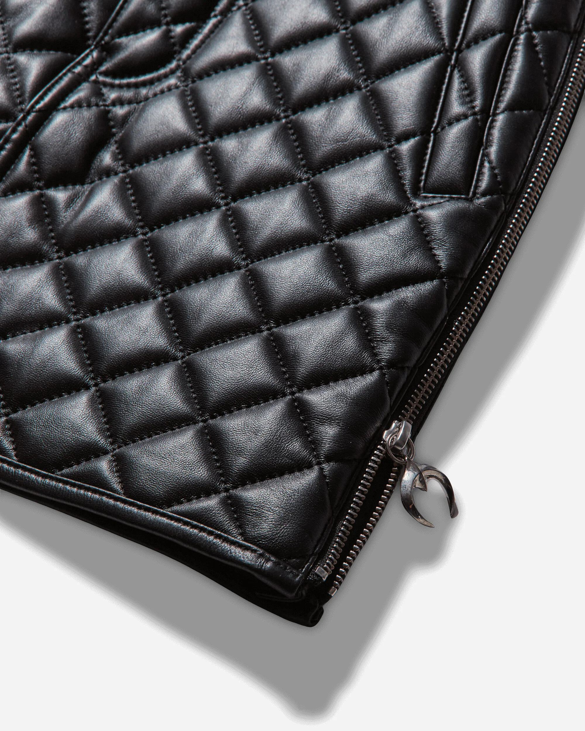 Women's Angels Quilted Short Skirt Black - Image 4