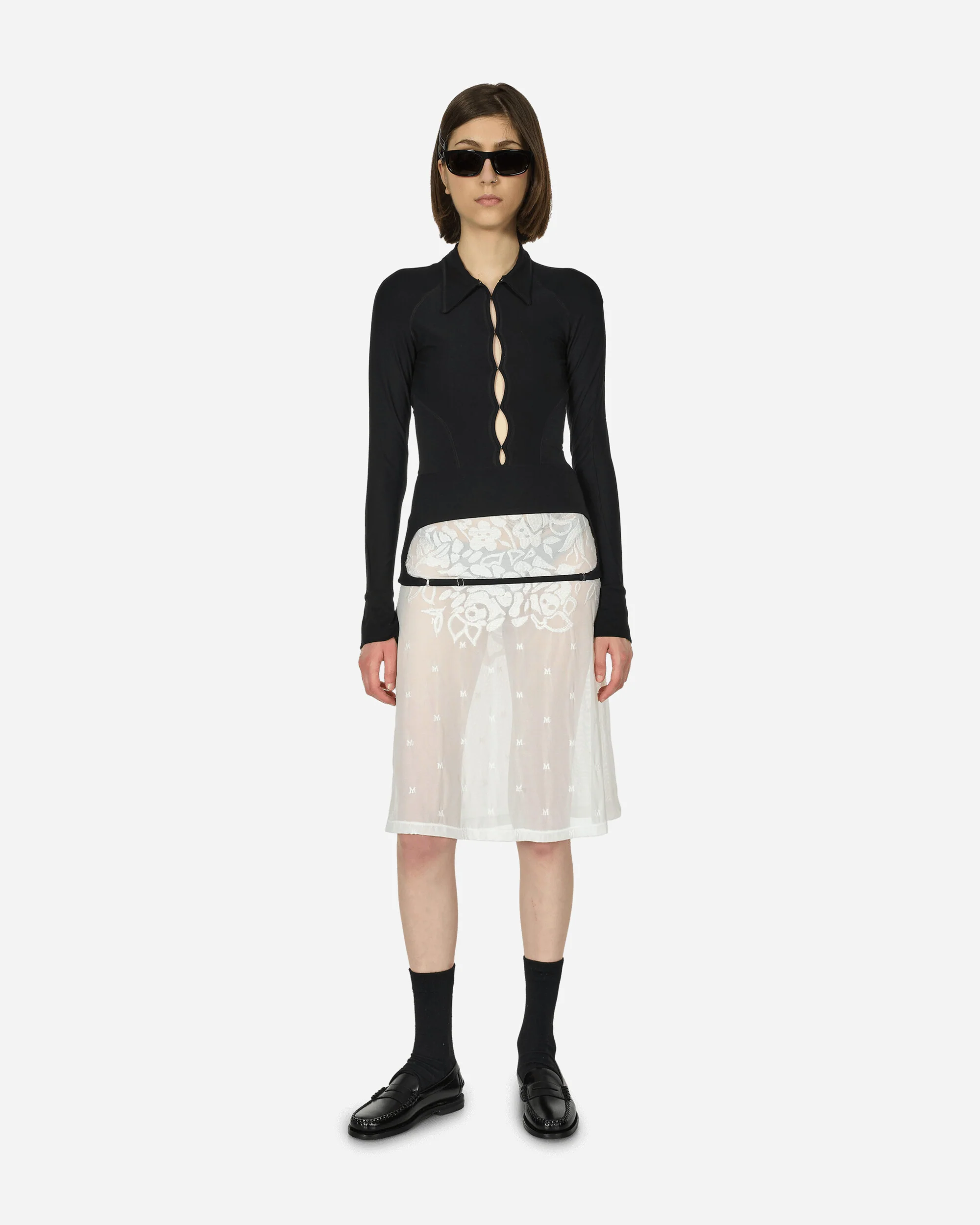 Backless Jersey Shirt Black - Image 4