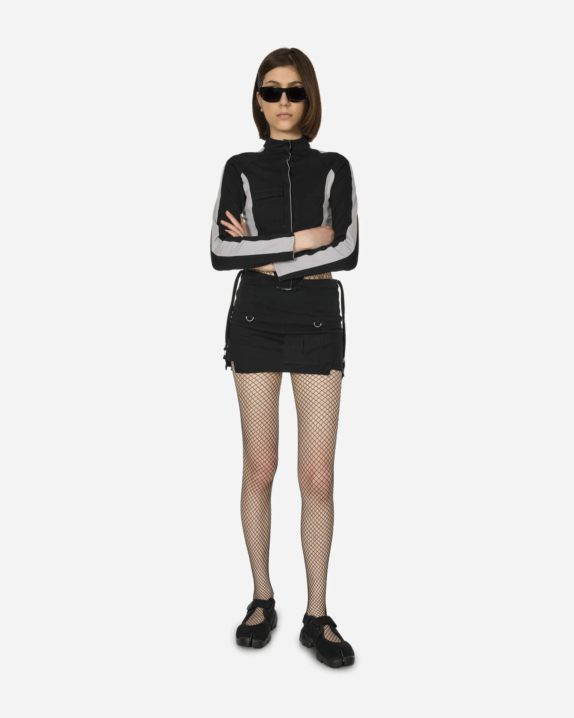 Byte Cargo Mini Skirt Black - Image 4
