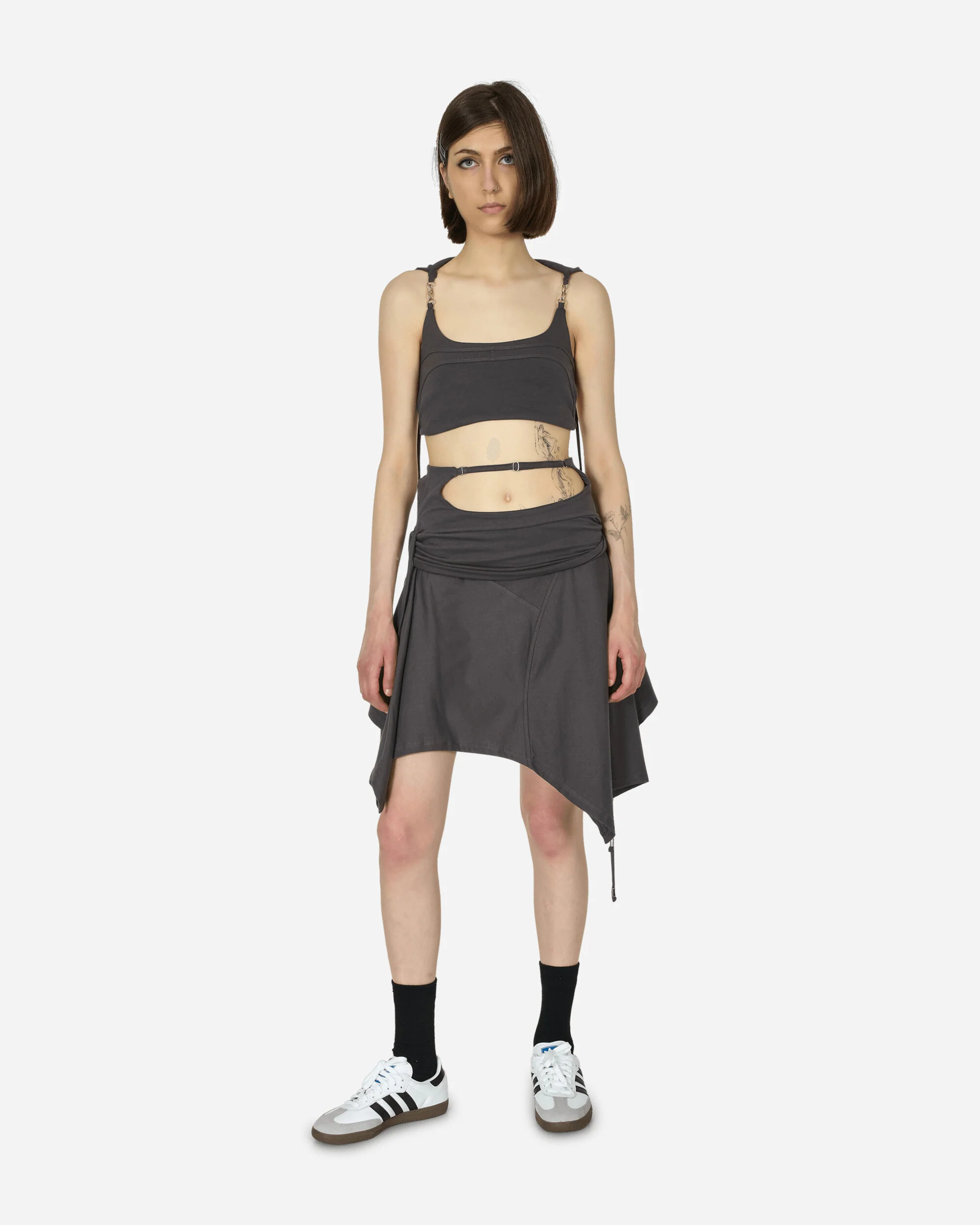 System Hooded Bra Charcoal - Image 4