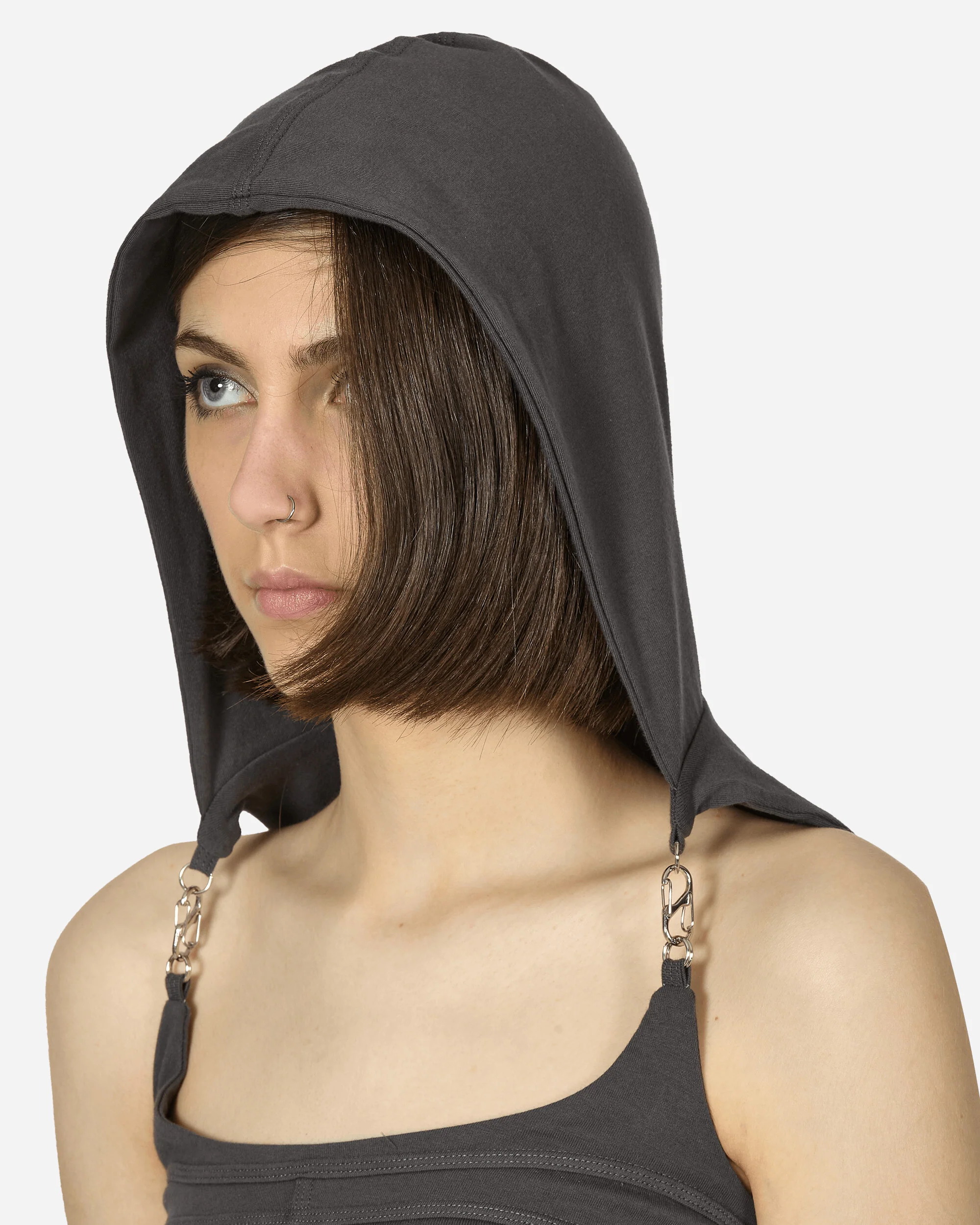 System Hooded Bra Charcoal - Image 5