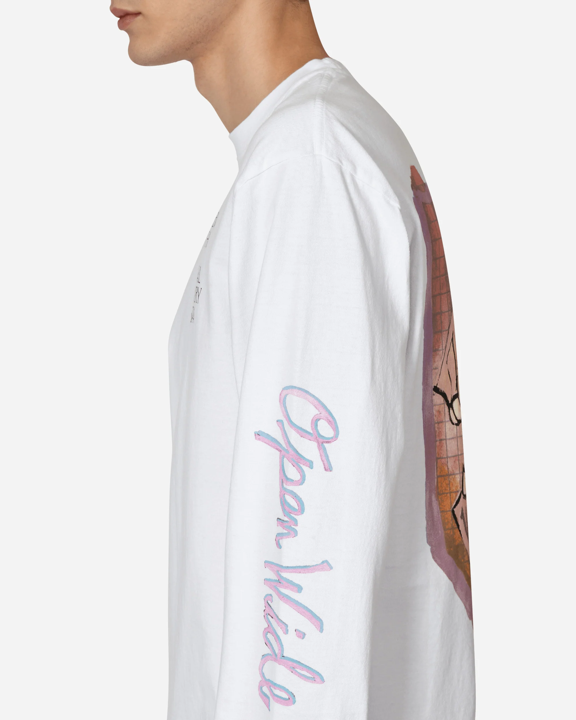 Cauleen Smith Open Wide Longsleeve T-Shirt White - Image 5