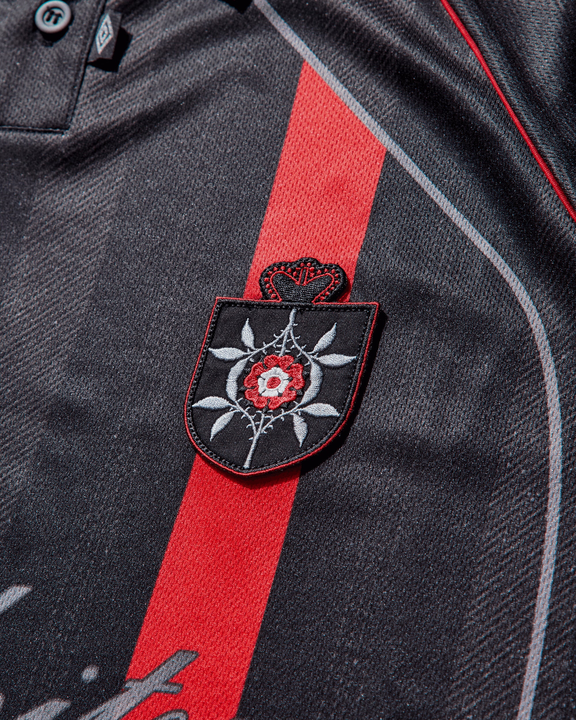 Men's 01 03 Polo Black / Red - Image 4