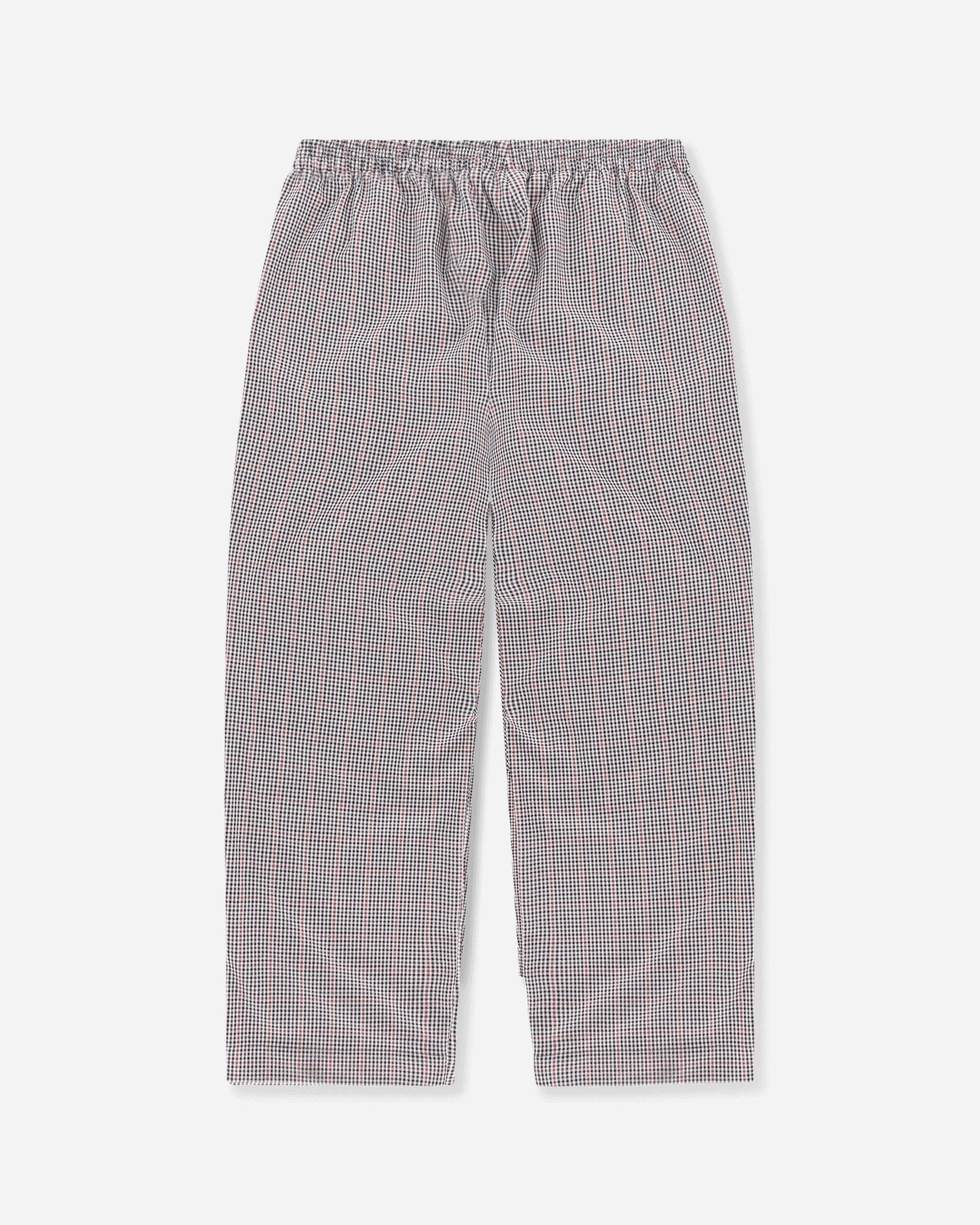 Men's Checked Double Knee Pants Brown / Black Check - Image 2