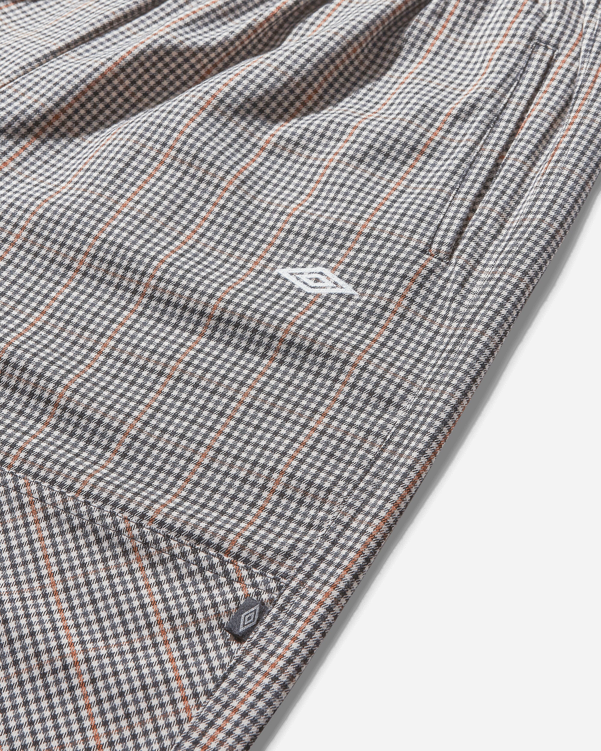 Men's Checked Double Knee Pants Brown / Black Check - Image 3