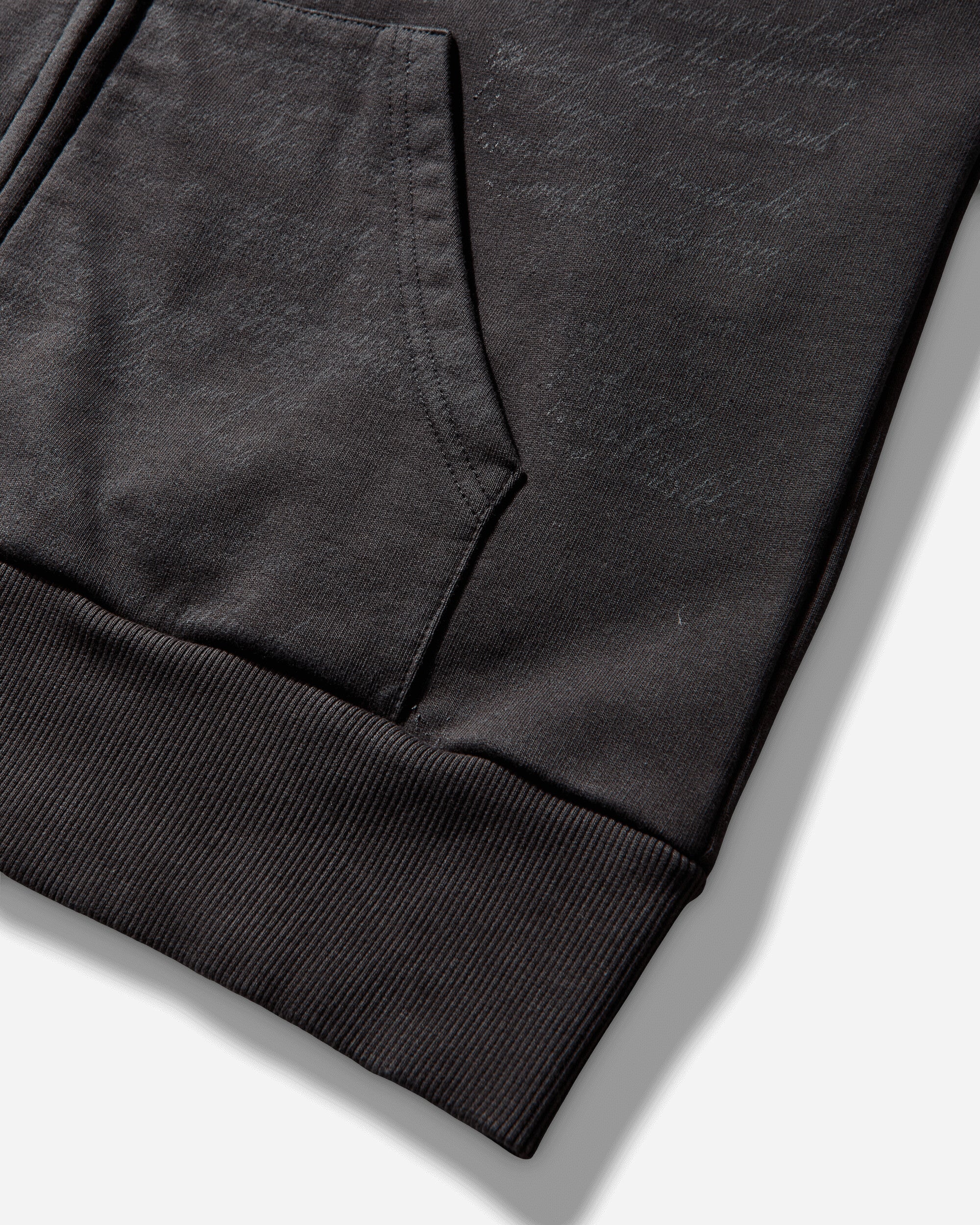 Compact Masked Zip Hoodie Washed Black - Image 4