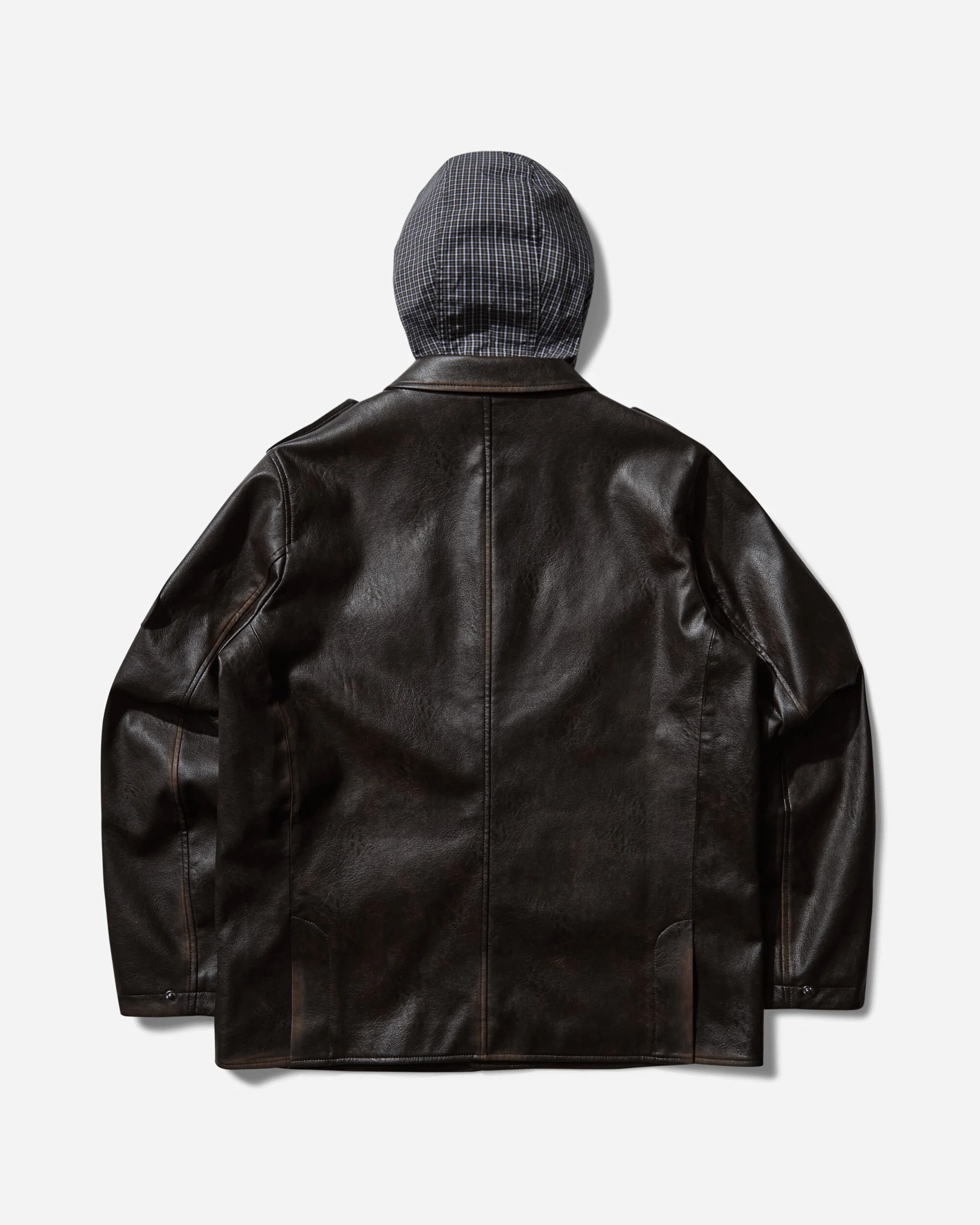 Eco Leather Service Jacket Burnt Brown - Image 2