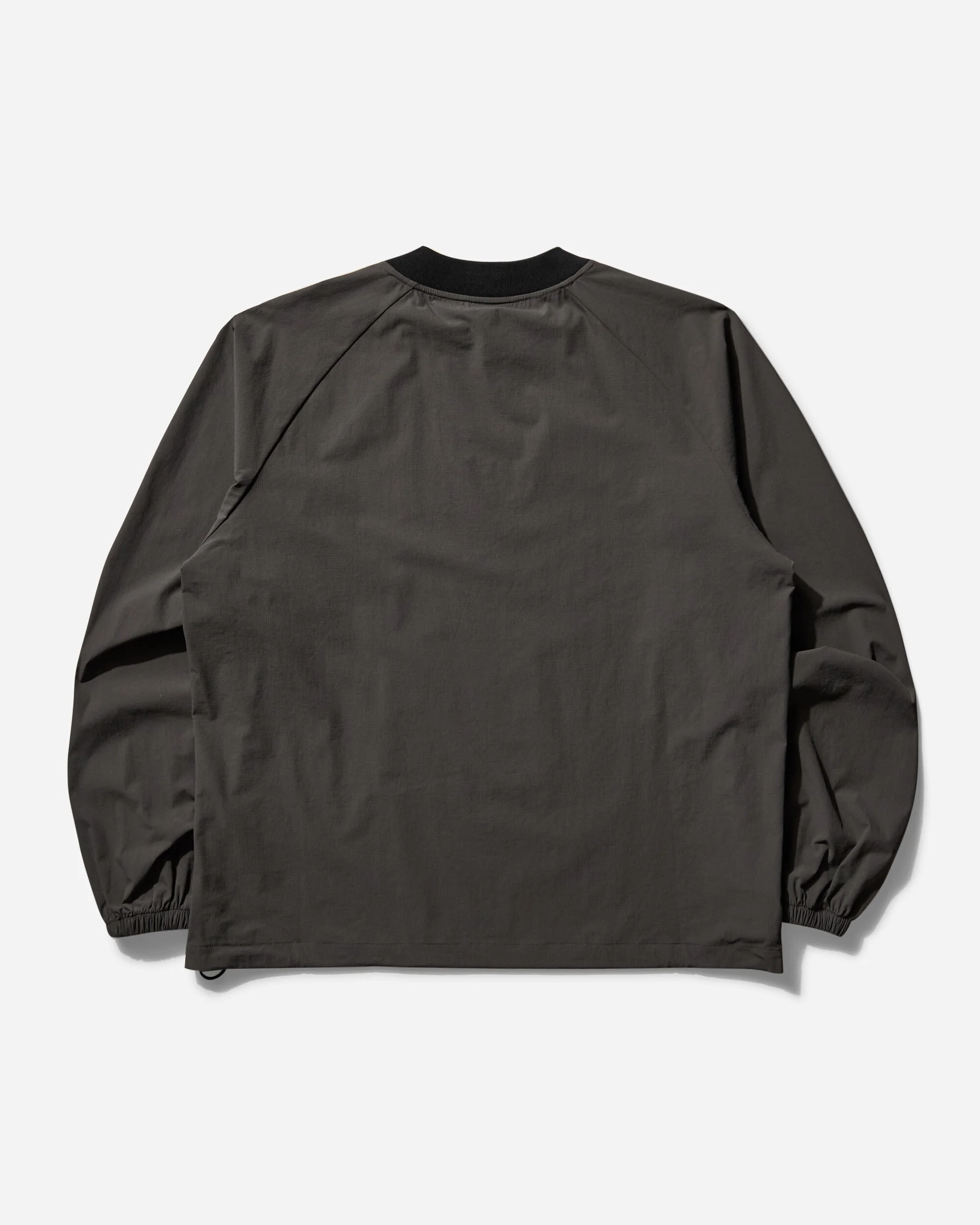 Men's Lasered Nylon Crewneck Top Grey / Black - Image 2