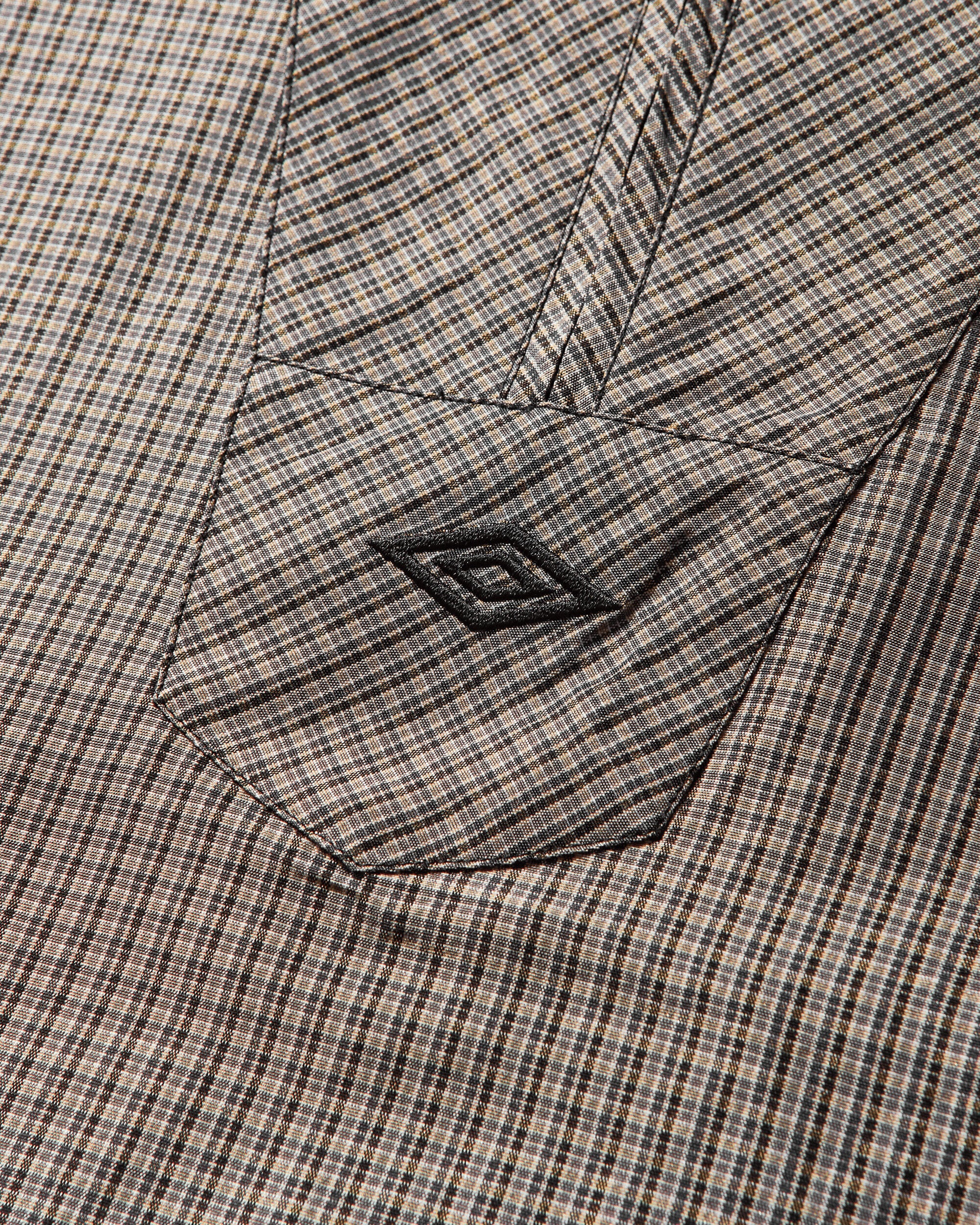 Men's Masked Check Anorak Beige / Black - Image 3