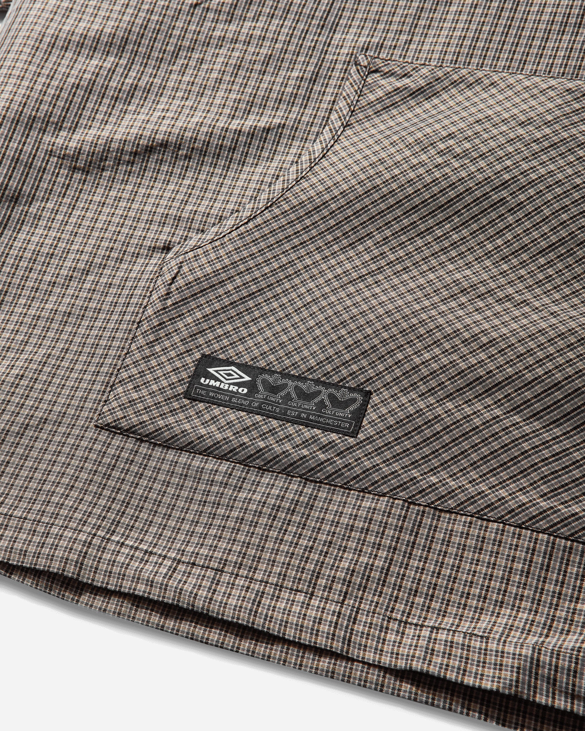 Men's Masked Check Anorak Beige / Black - Image 4