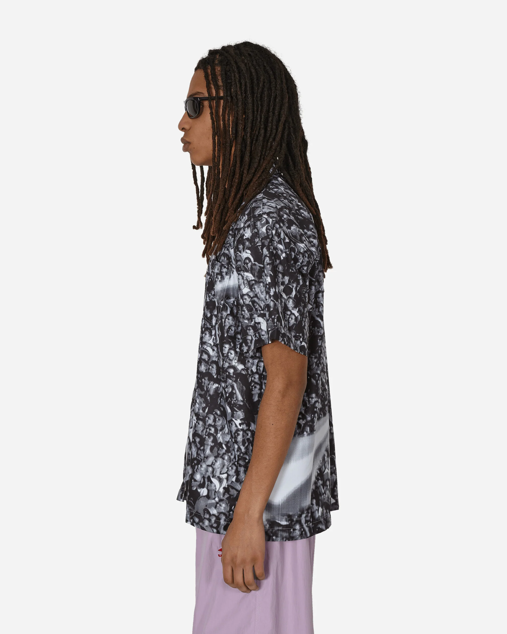Printed Shortsleeve Shirt White / Black - Image 2