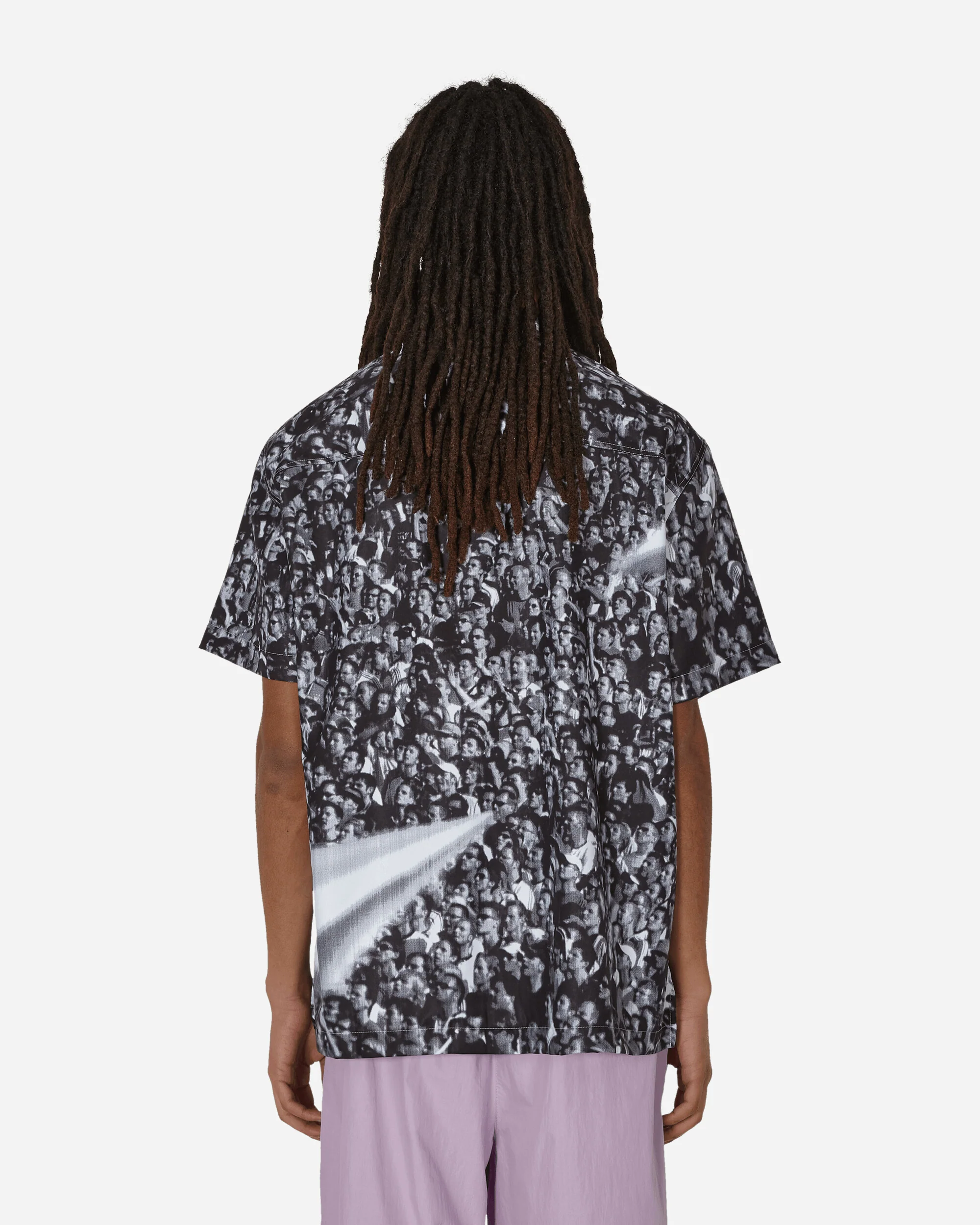 Printed Shortsleeve Shirt White / Black - Image 3