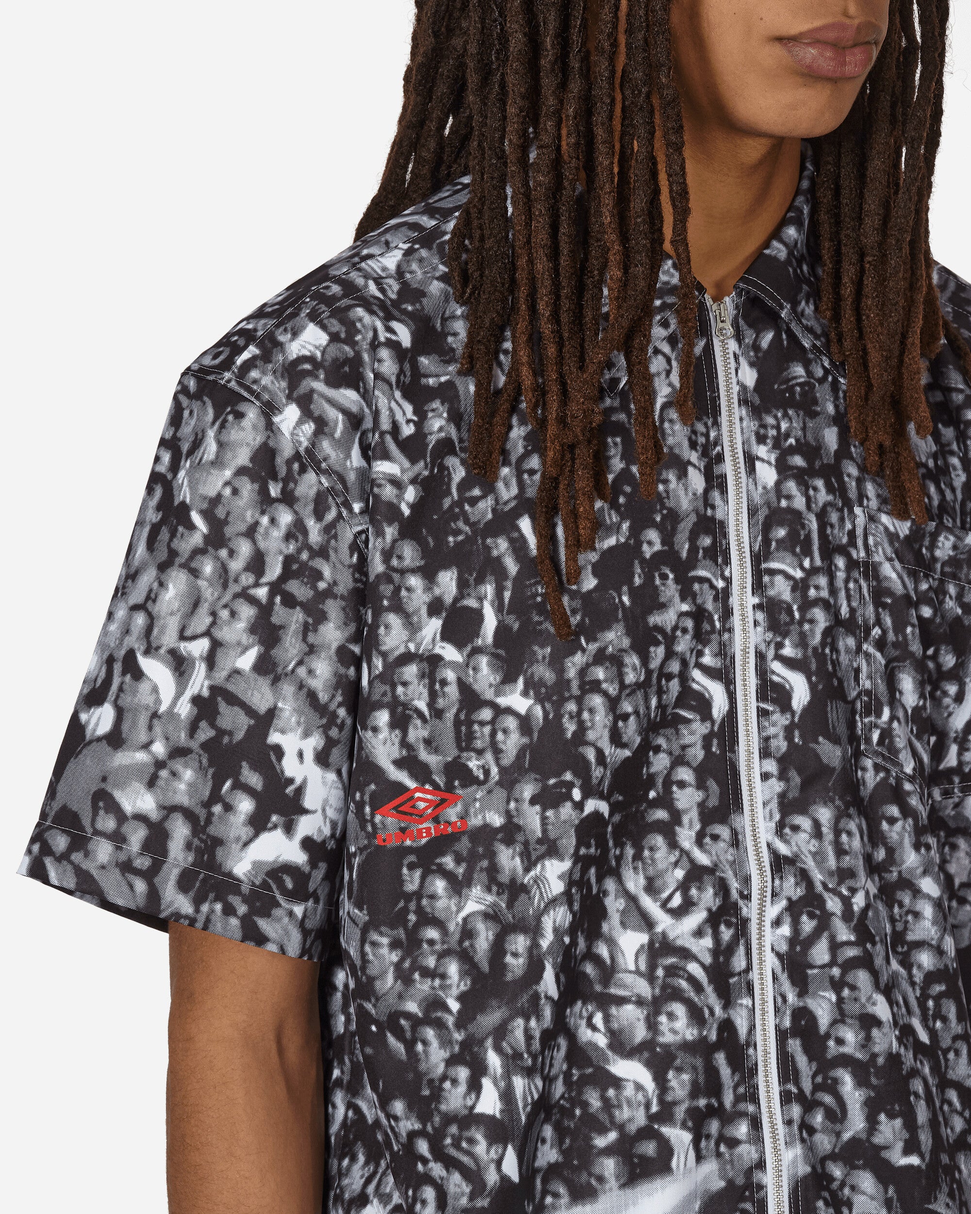 Printed Shortsleeve Shirt White / Black - Image 5
