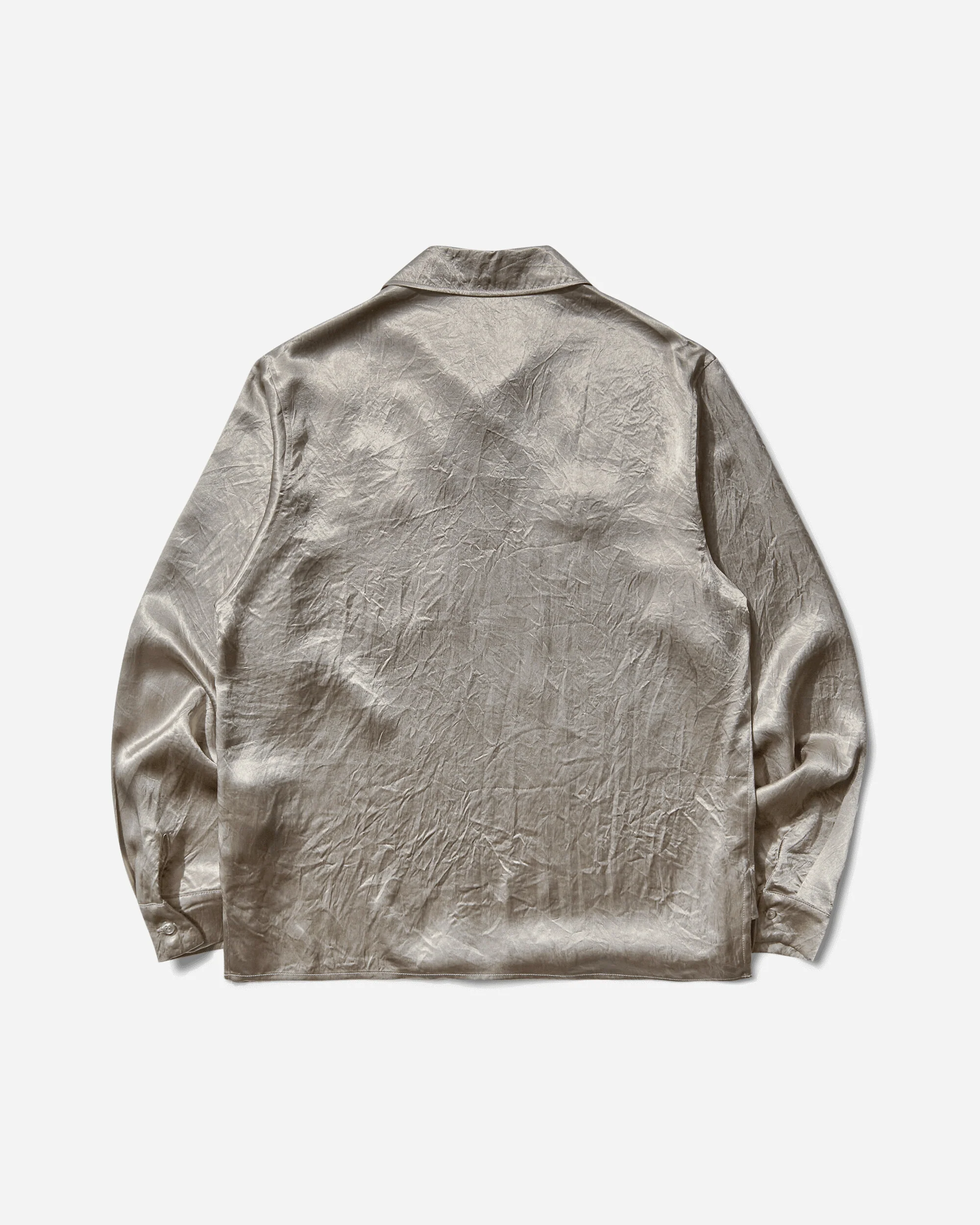 Satin Enfield Shirt Silver Pearl - Image 2
