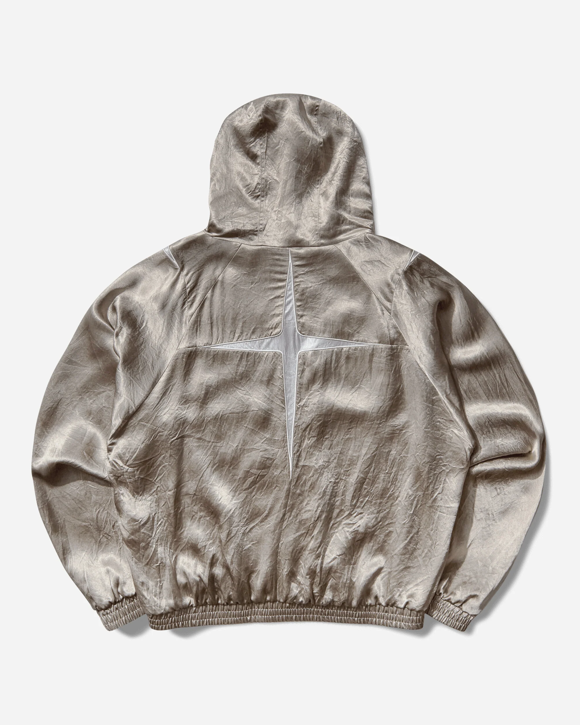 Satin Jester Track Jacket Silver Pearl - Image 2