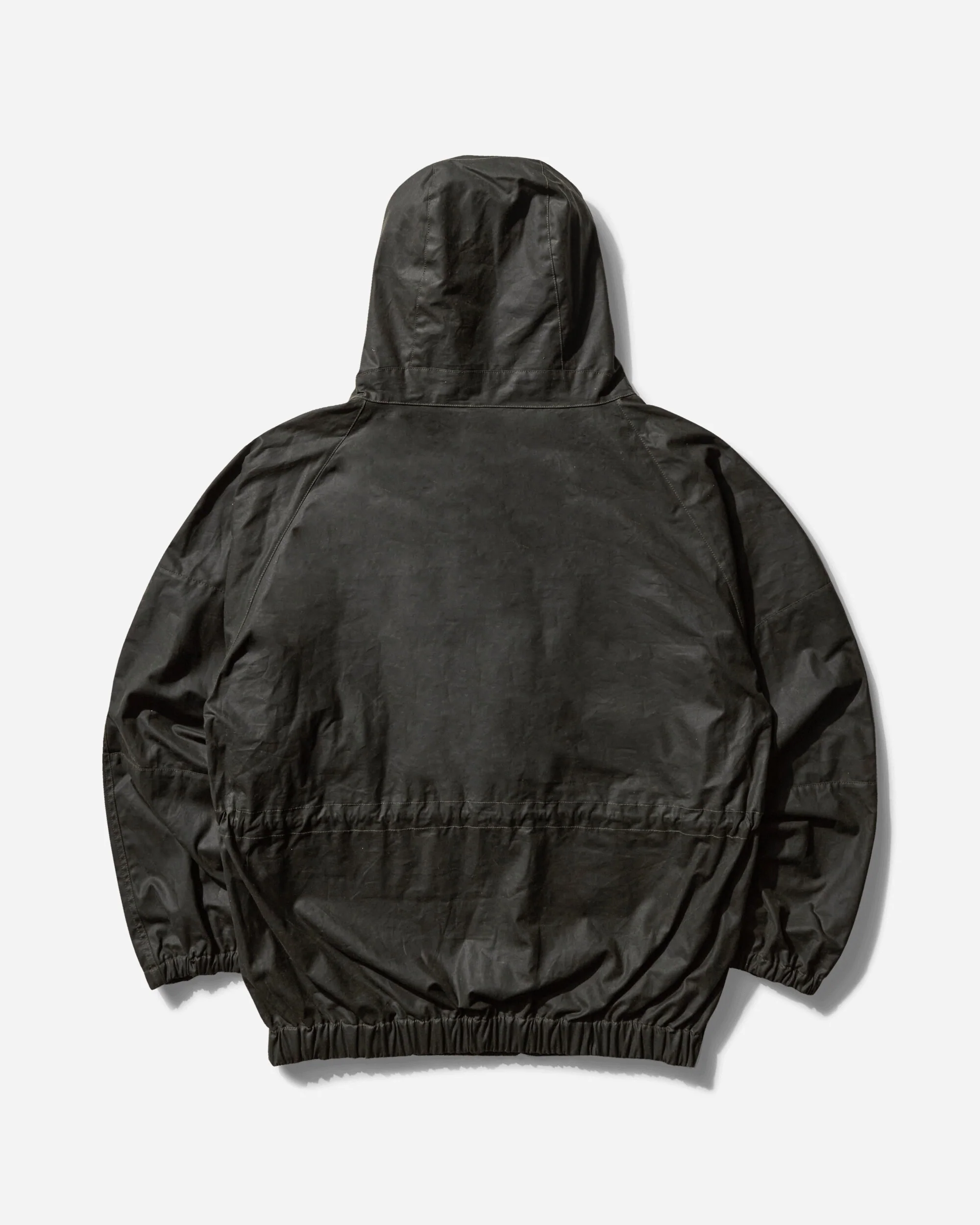 Men's Smock Waxed Anorak Dark Olive - Image 2
